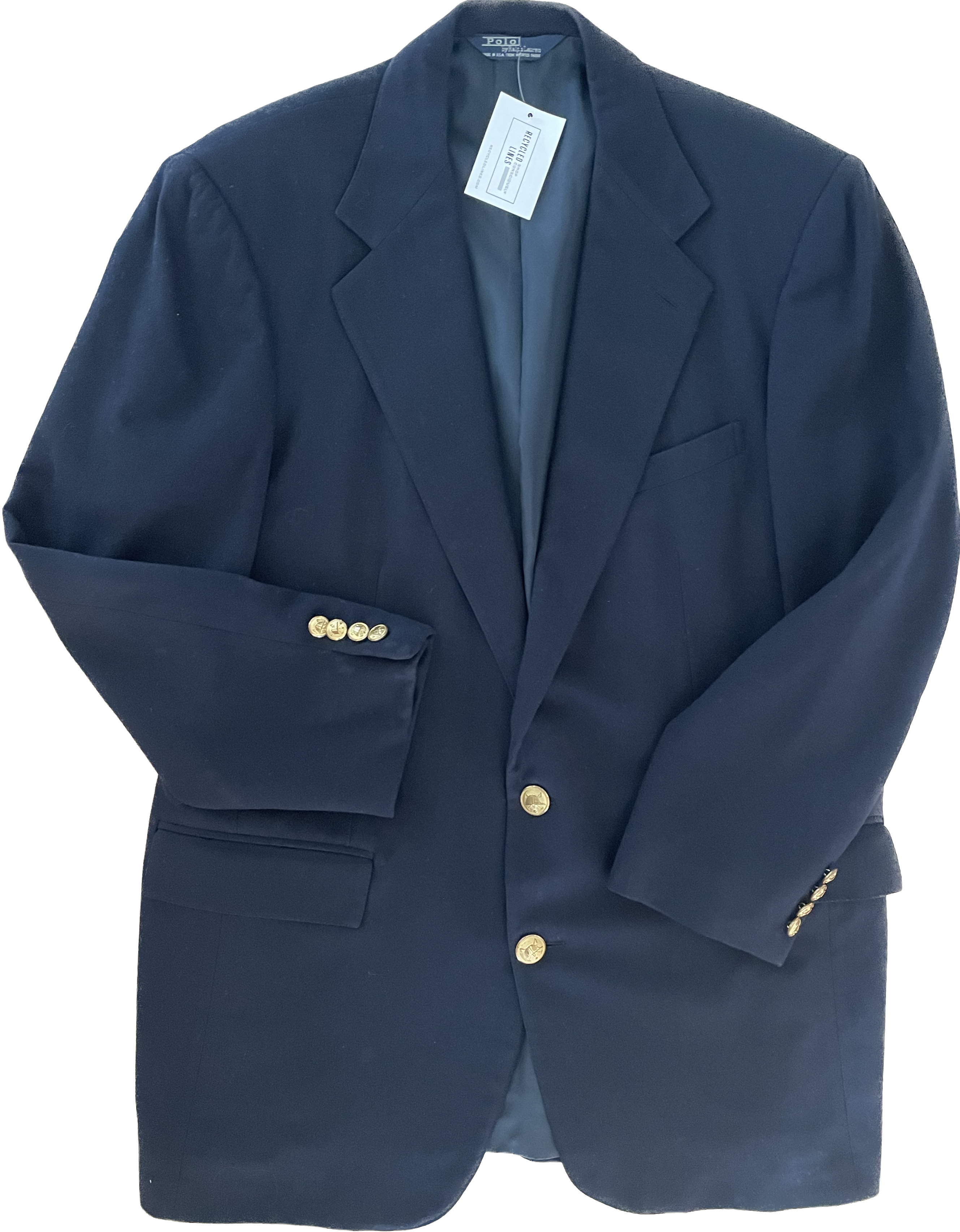 Polo by Ralph Lauren Blazer, Navy Mens Size 44L?