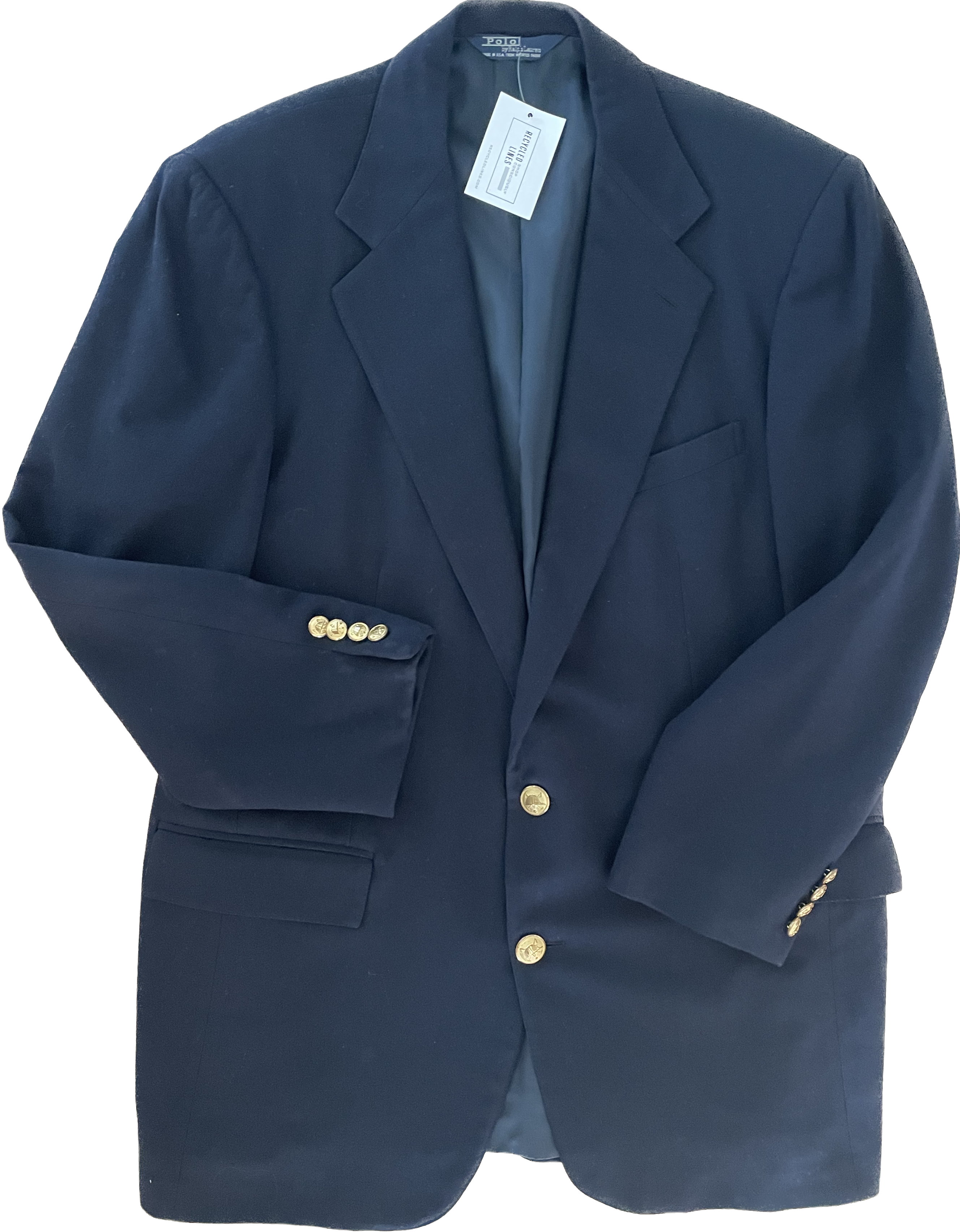 Polo by Ralph Lauren Blazer, Navy Mens Size 44L? in excellent condition — Recycled Lines, Fairfield CT | Premium Sustainable Consignment