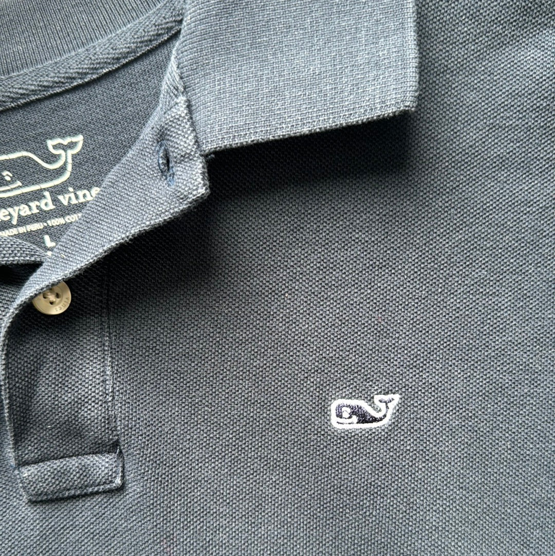 Vineyard Vines Polo, Navy Boys Size L (16/18) in excellent condition — Recycled Lines, Fairfield CT | Premium Sustainable Consignment