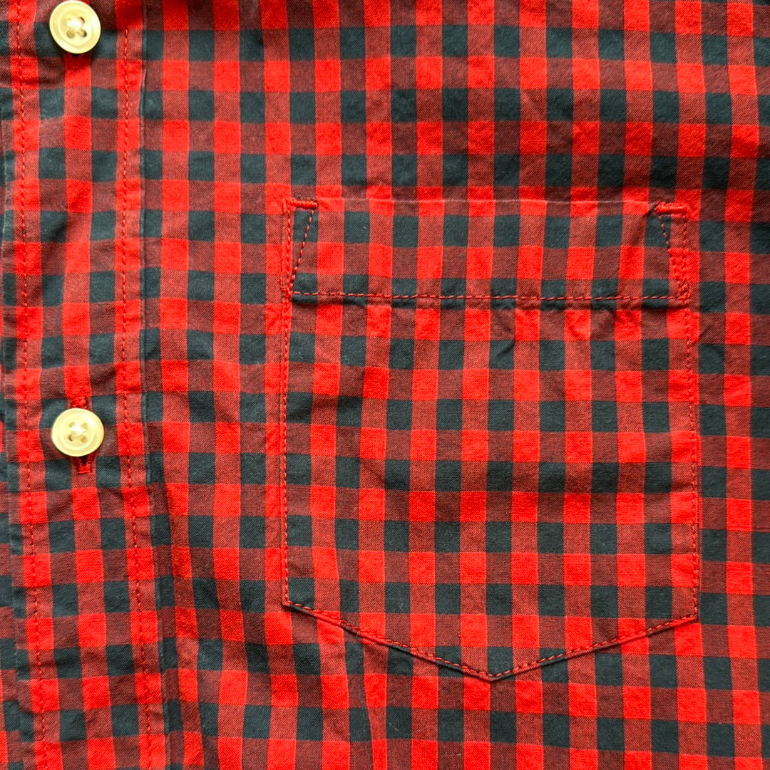 Crewcuts Button Down, Red/Navy Boys Size 10