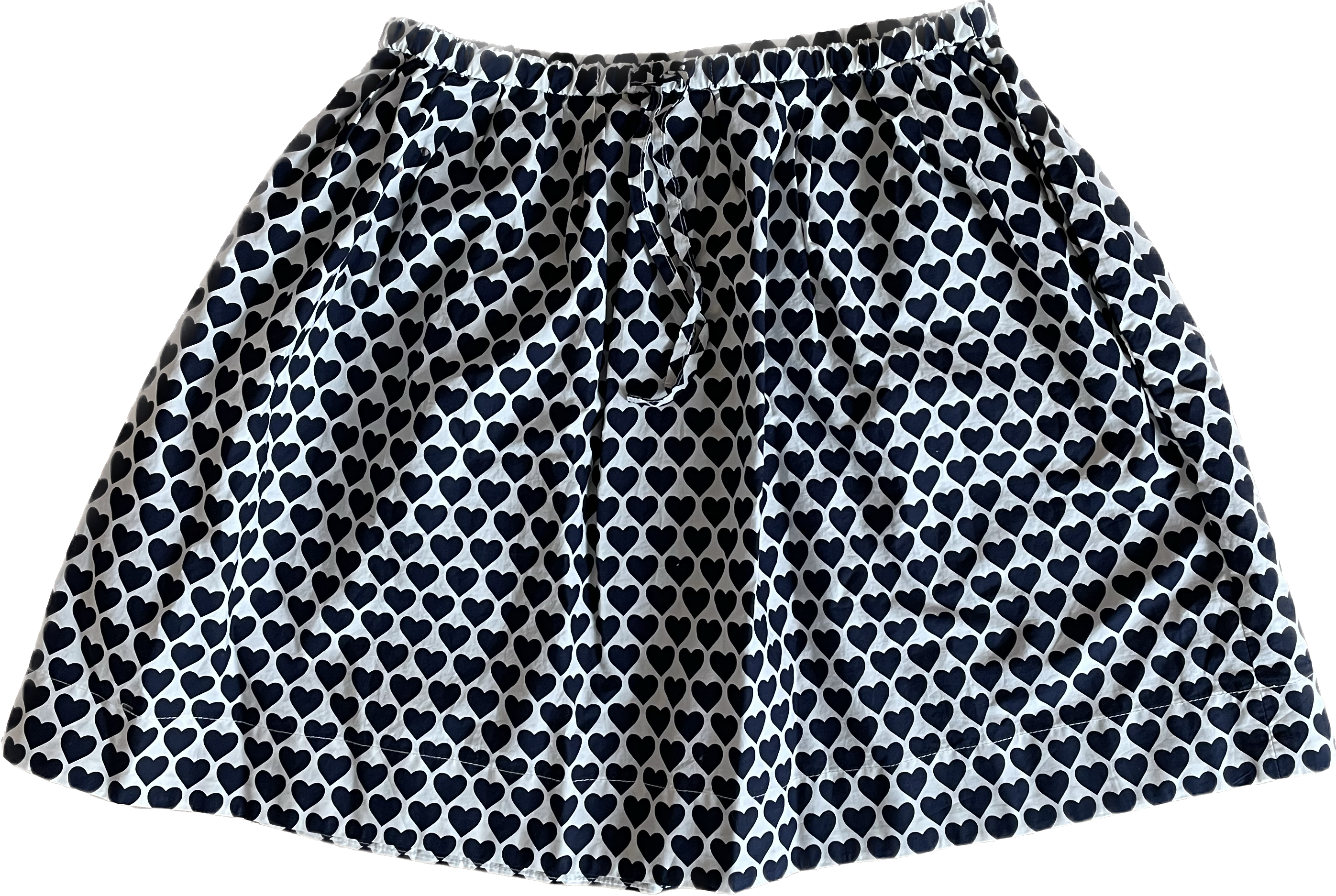 Crewcuts Hearts Skirt, Navy/White Girls Size 12
