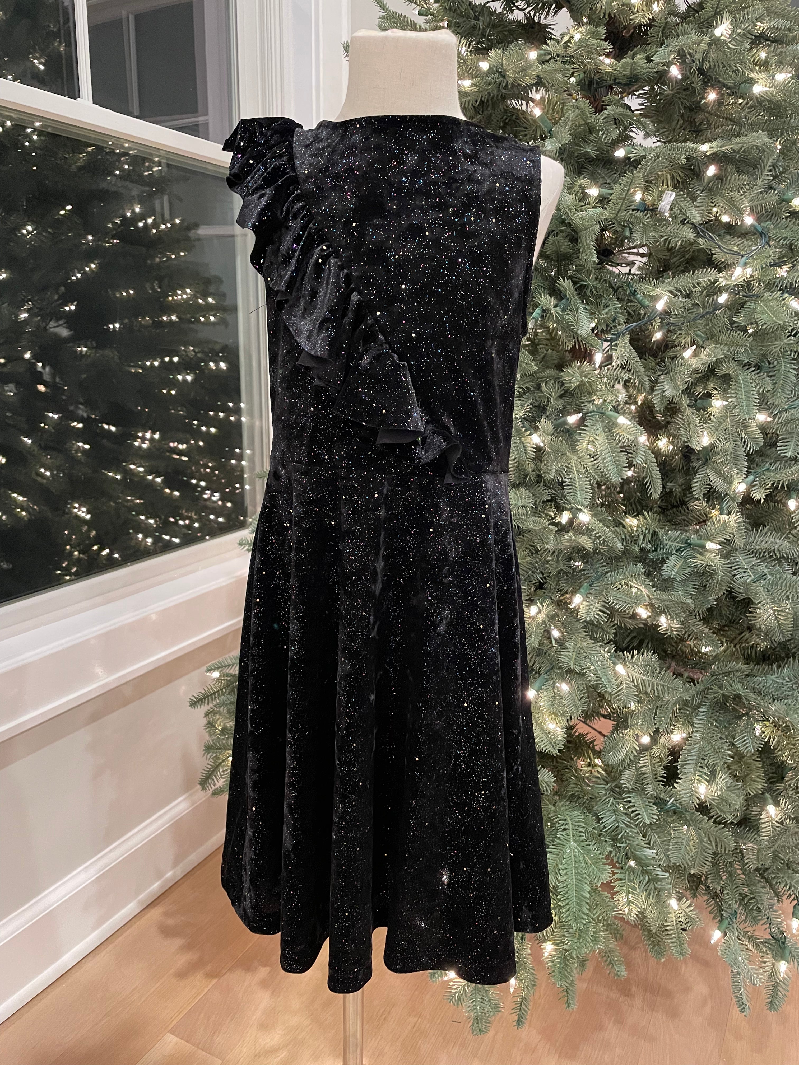 Zara Dress, Black Sparkle Girls Size 10