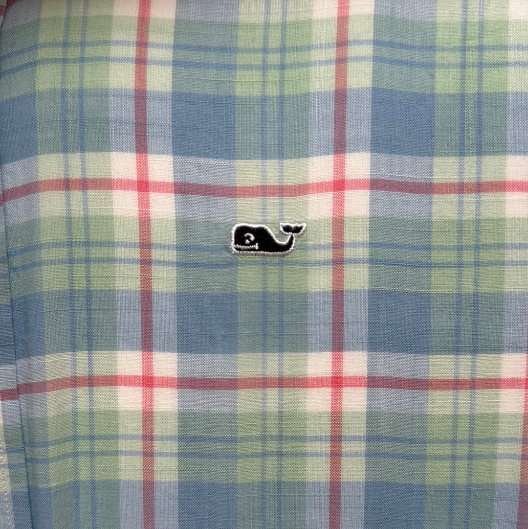 Vineyard Vines Button Down, Pastel Boys Size M in excellent condition — Recycled Lines, Fairfield CT | Premium Sustainable Consignment
