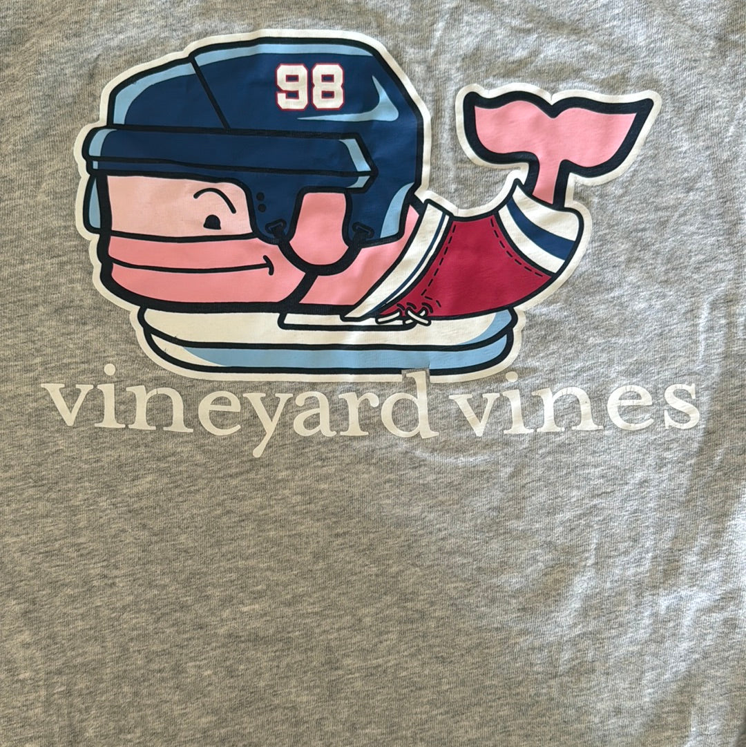Vineyard Vines Hockey Shirt, Gray Boys Size M (12/14)