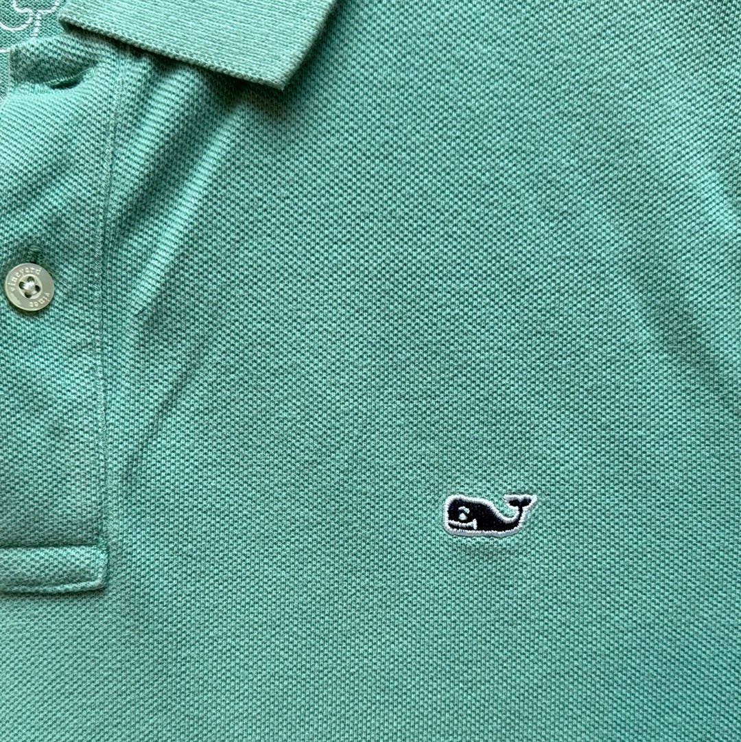 Vineyard Vine Polo, Green Boys Size S in excellent condition — Recycled Lines, Fairfield CT | Premium Sustainable Consignment