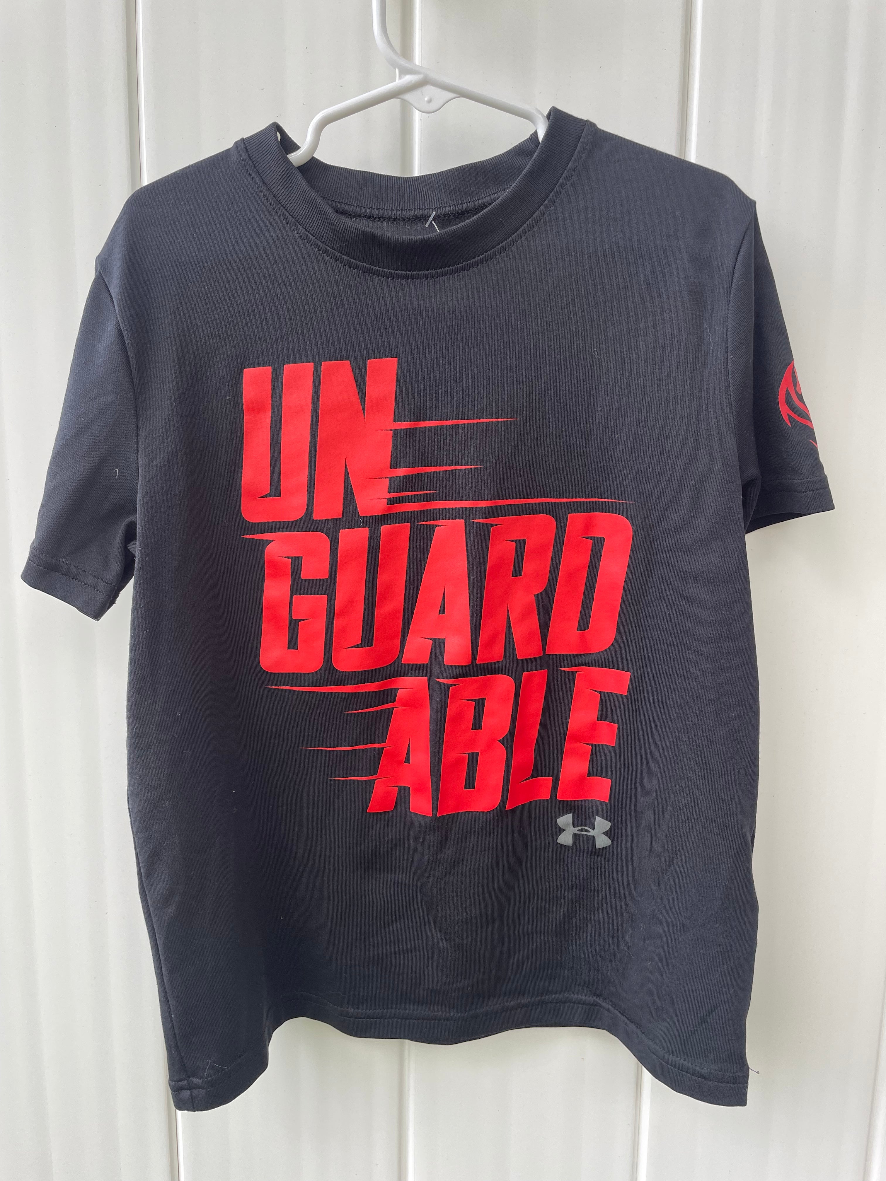 Under Armour Basketball Shirt, Navy Boys Size S