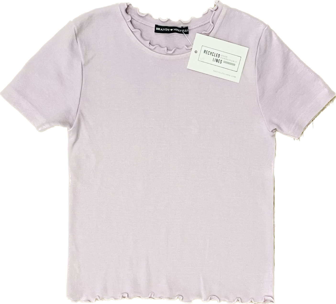 Brandy Melville Baby Tee, Lilac Womens O/S
