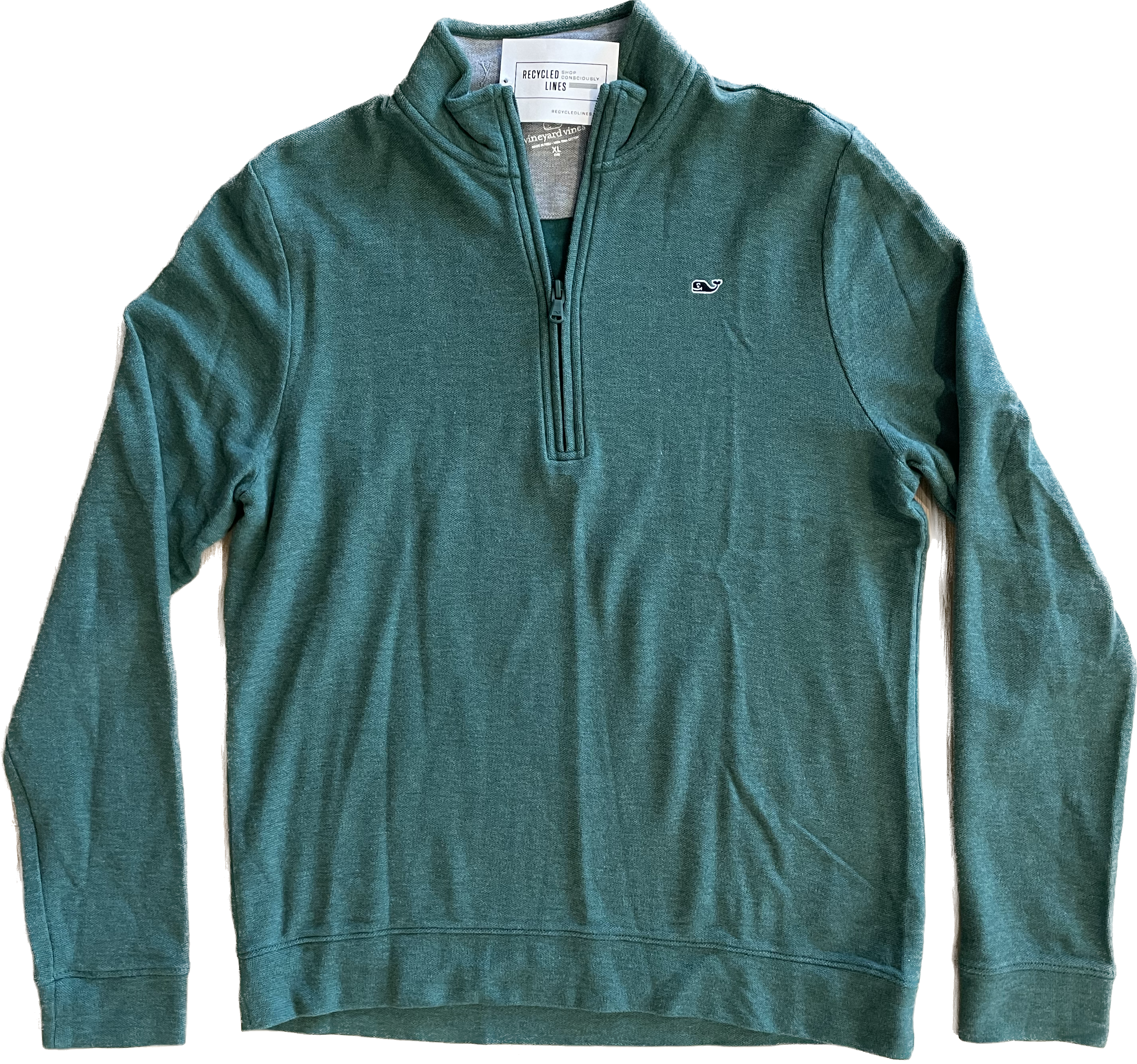 Vineyard Vines 1/4 Zip Pullover, Green Boys Size XL (18) in excellent condition — Recycled Lines, Fairfield CT | Premium Sustainable Consignment