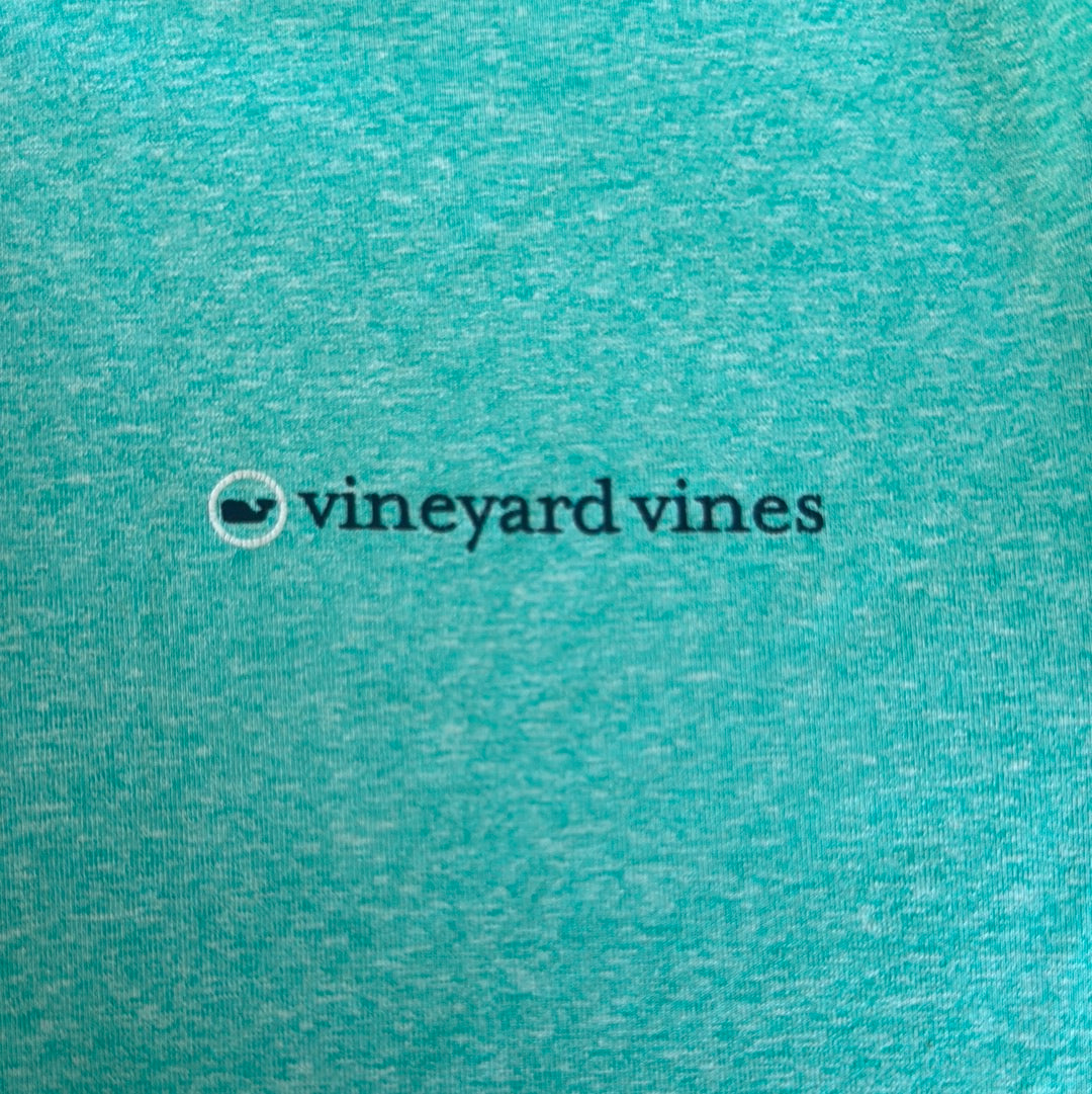 Vineyard Vines Performance Shirt, Green Boys Size M (12/14)