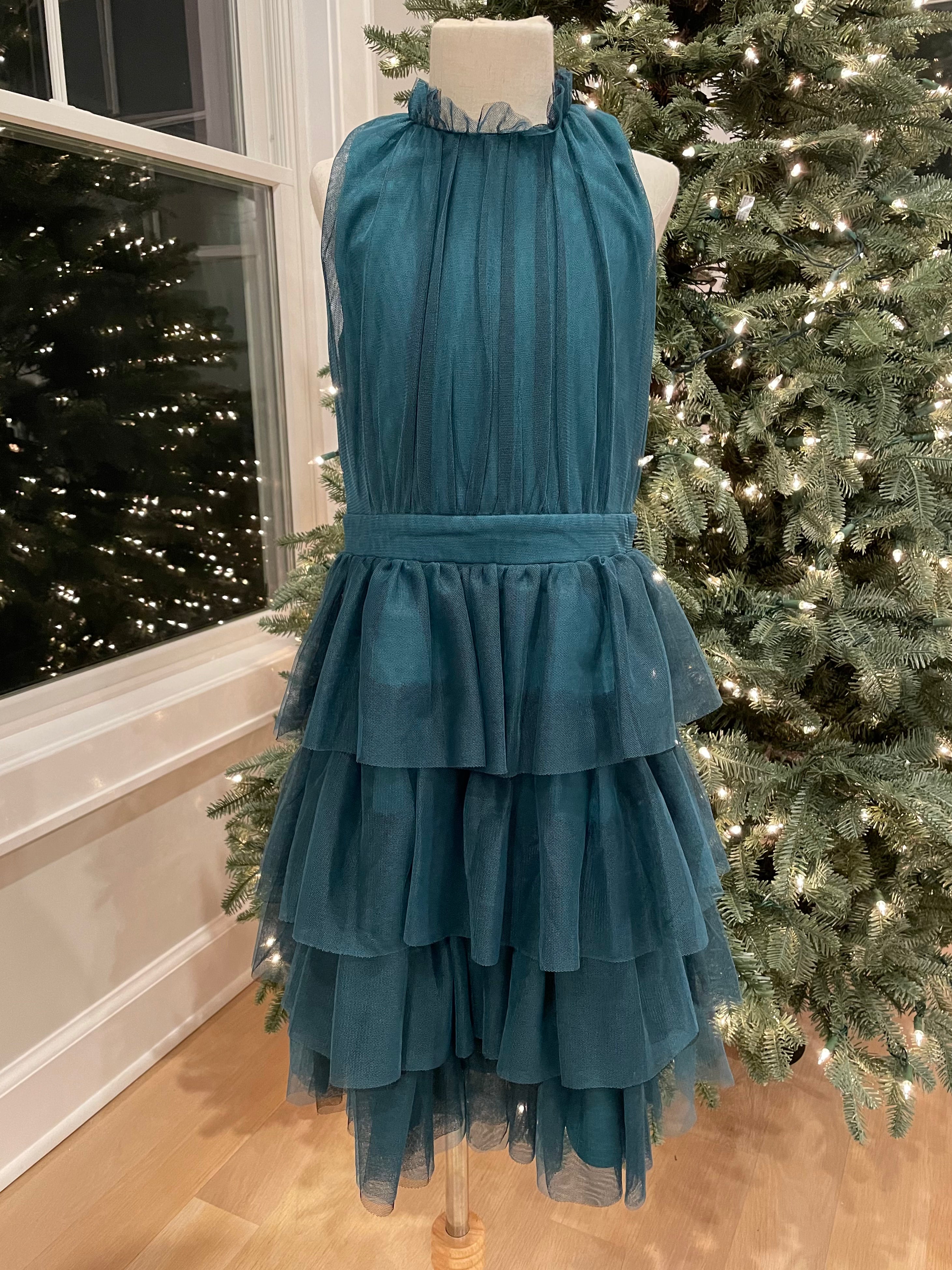 Hannah Banana by Sara Sara NWT Party Dress Teal Girls Size 10