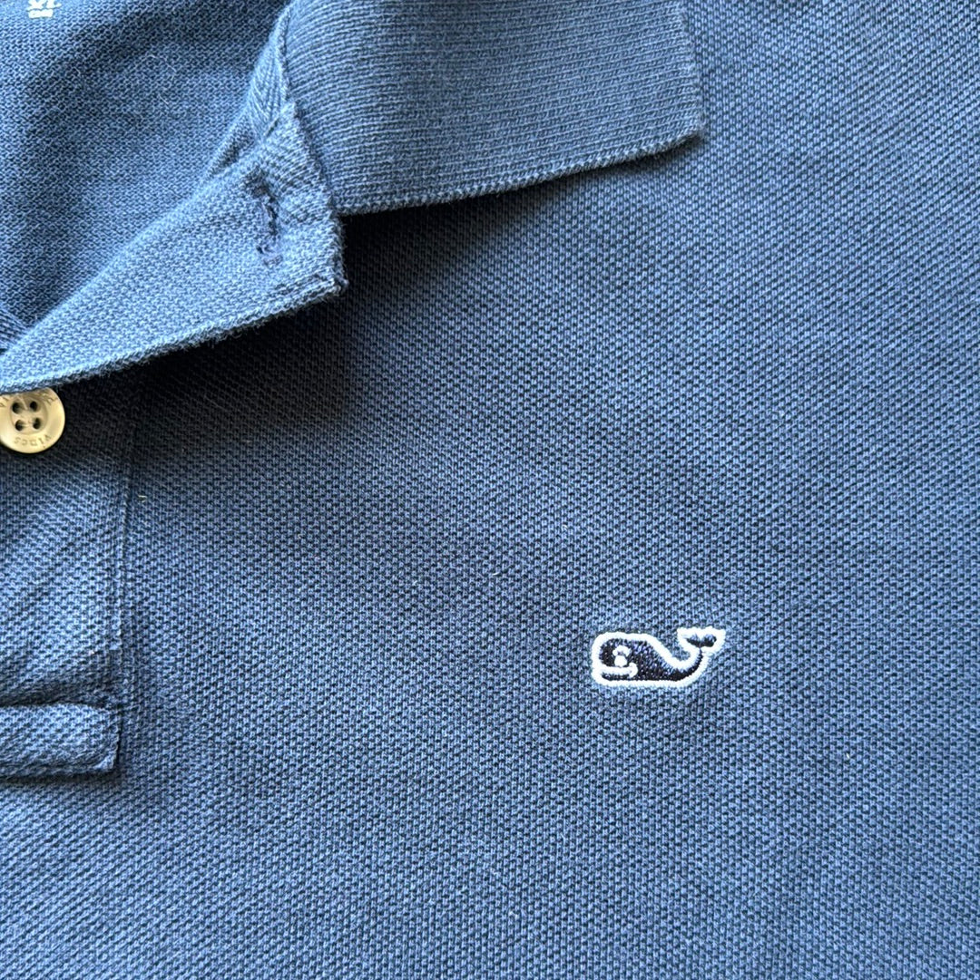 Vineyard Vines Polo, Navy Boys Size XL in excellent condition — Recycled Lines, Fairfield CT | Premium Sustainable Consignment