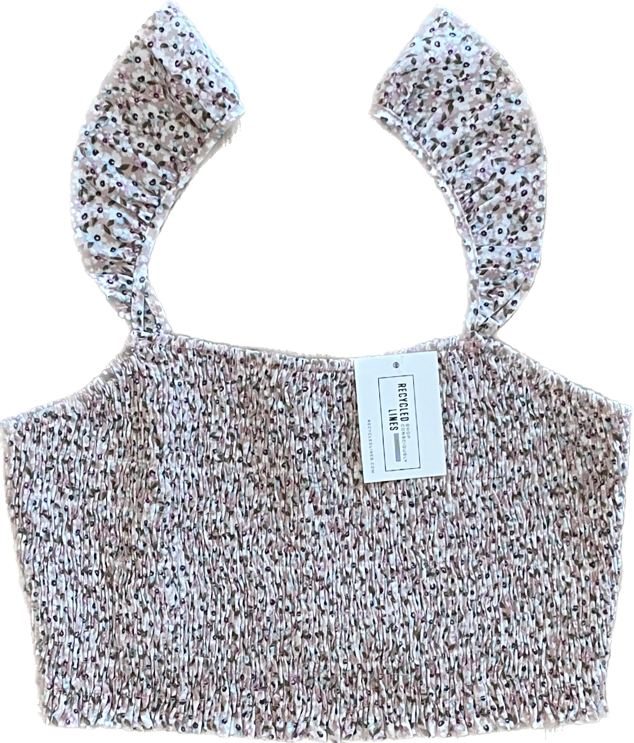 Paper Crane Crop Top, Floral Girls OS in excellent condition — Recycled Lines, Fairfield CT | Premium Sustainable Consignment