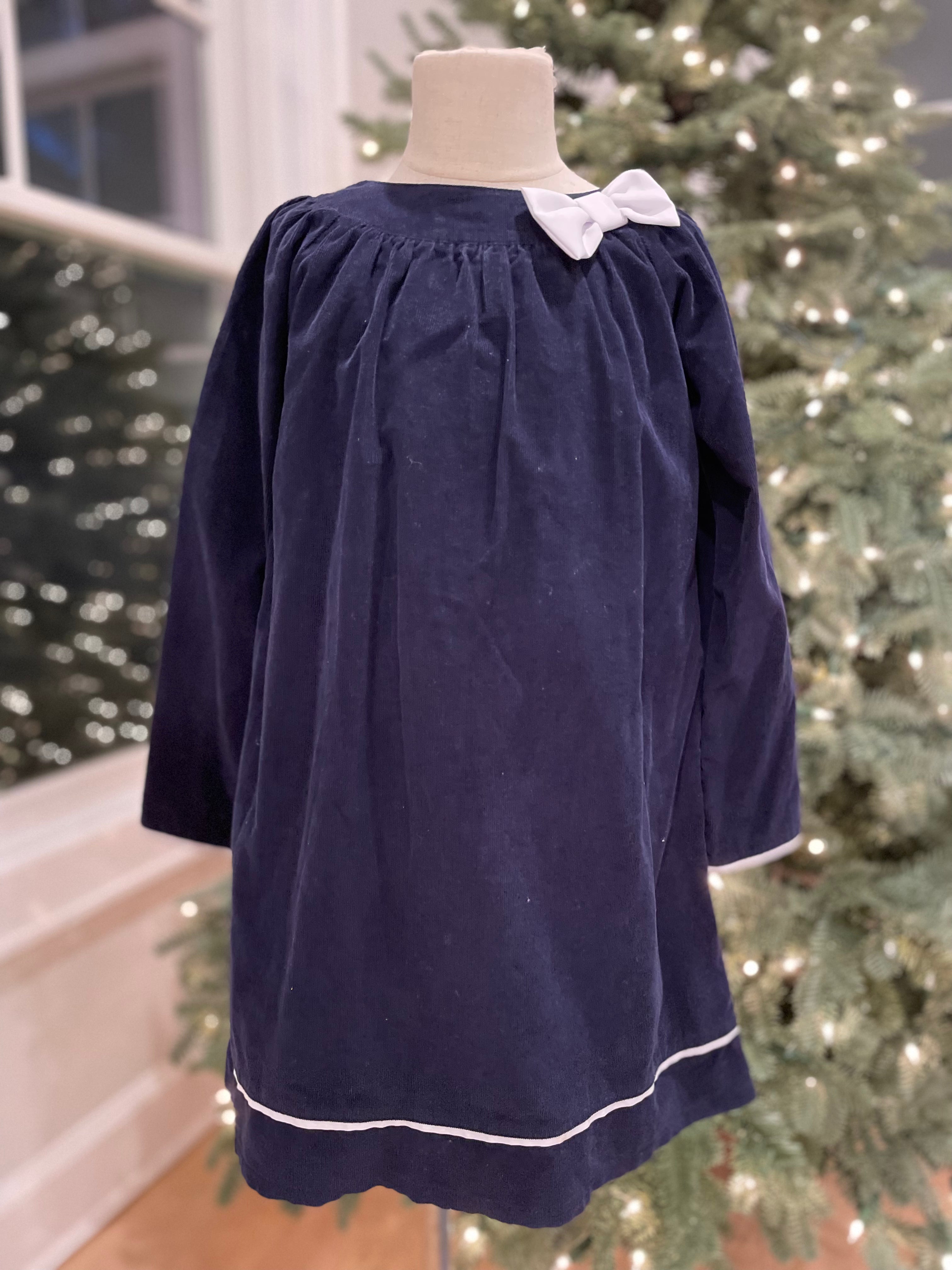 Bella Bliss Dress, Navy Girls Size 7