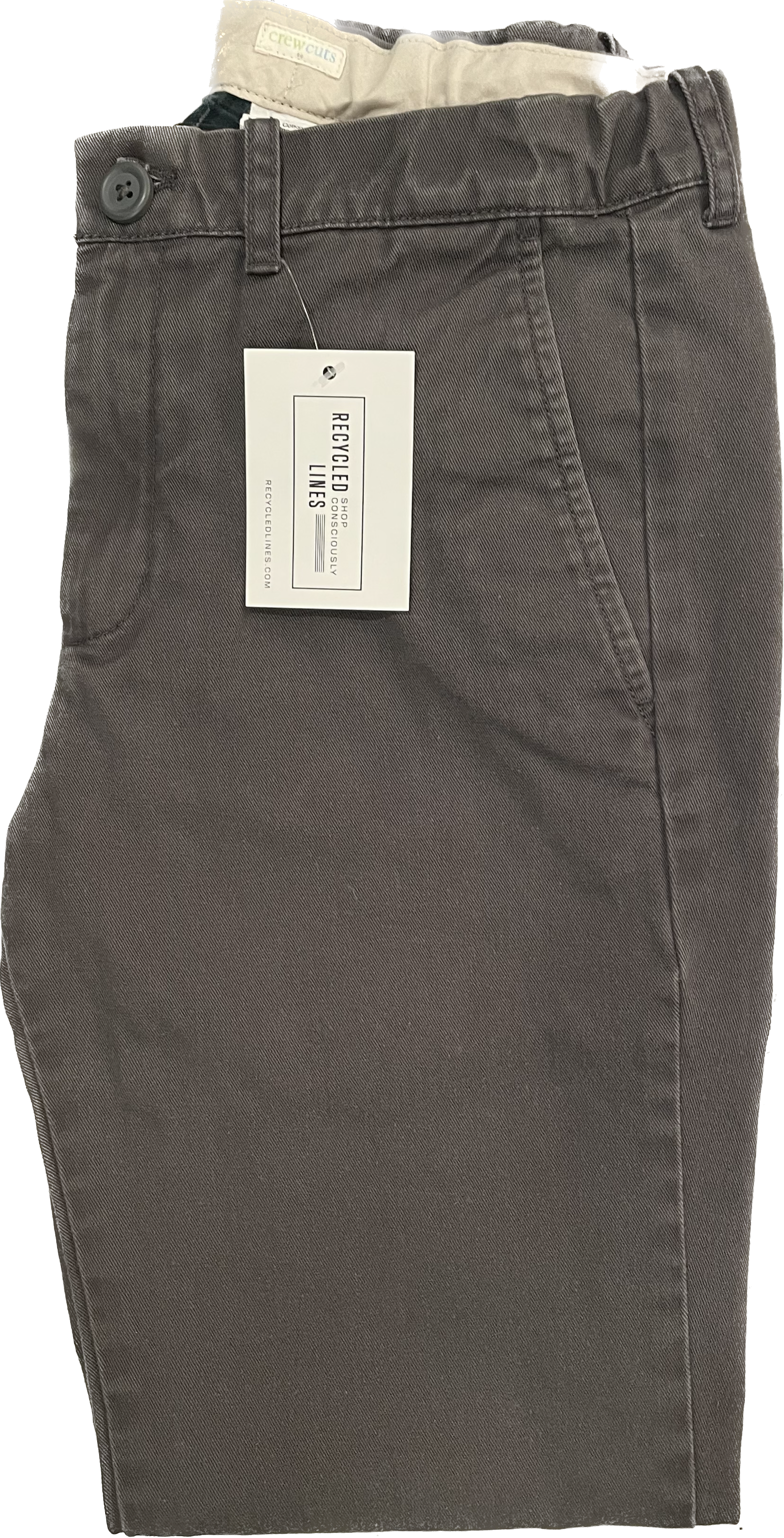 Crewcuts Flannel Lined Pants, Gray Boys Size 12 in excellent condition — Recycled Lines, Fairfield CT | Premium Sustainable Consignment