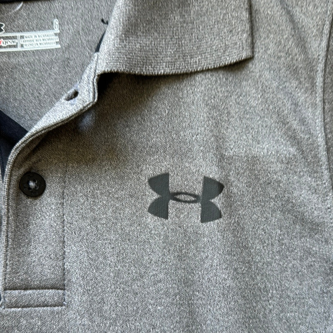 Under Armour Polo, Gray Boys Size 6 in excellent condition — Recycled Lines, Fairfield CT | Premium Sustainable Consignment