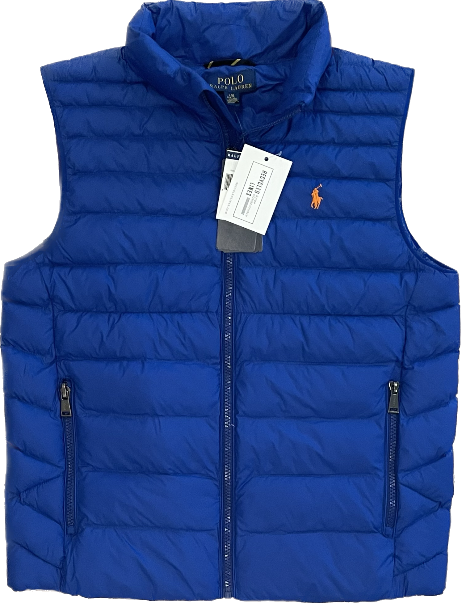 Polo vest blue sales