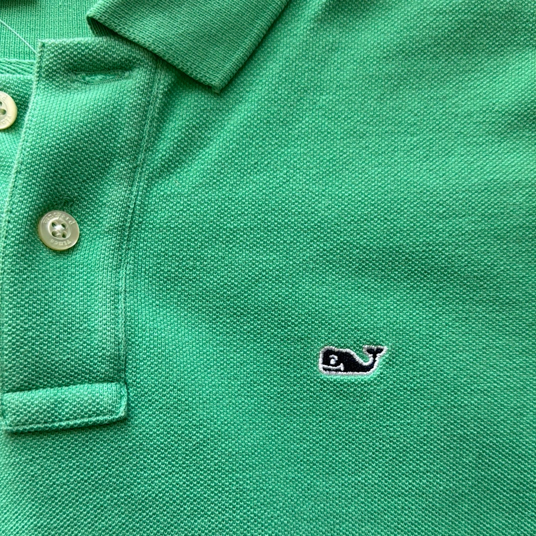 Vineyard Vines Polo. Green Boys Size M in excellent condition — Recycled Lines, Fairfield CT | Premium Sustainable Consignment