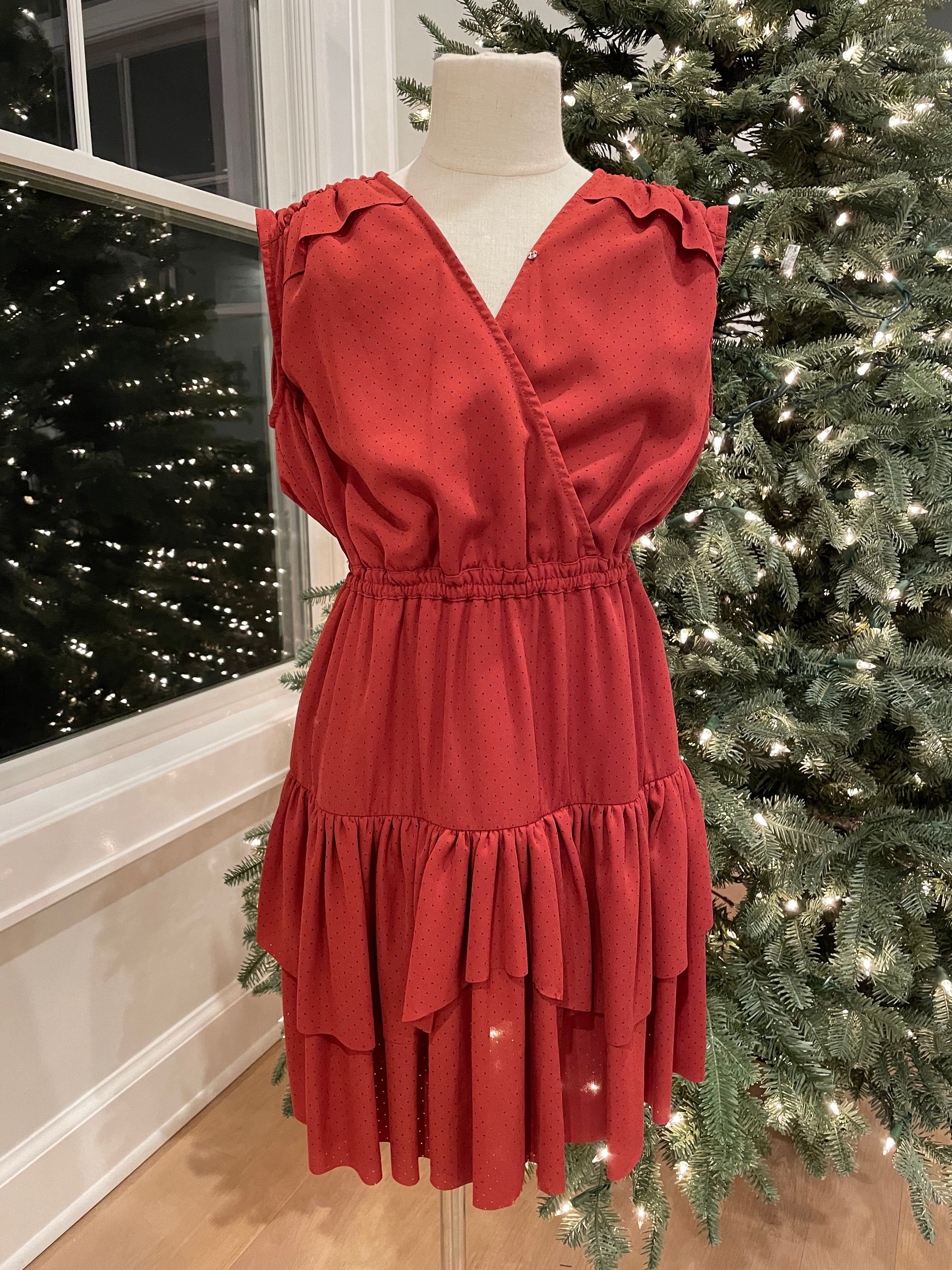 Designers remix mini ruffle dress hot sale