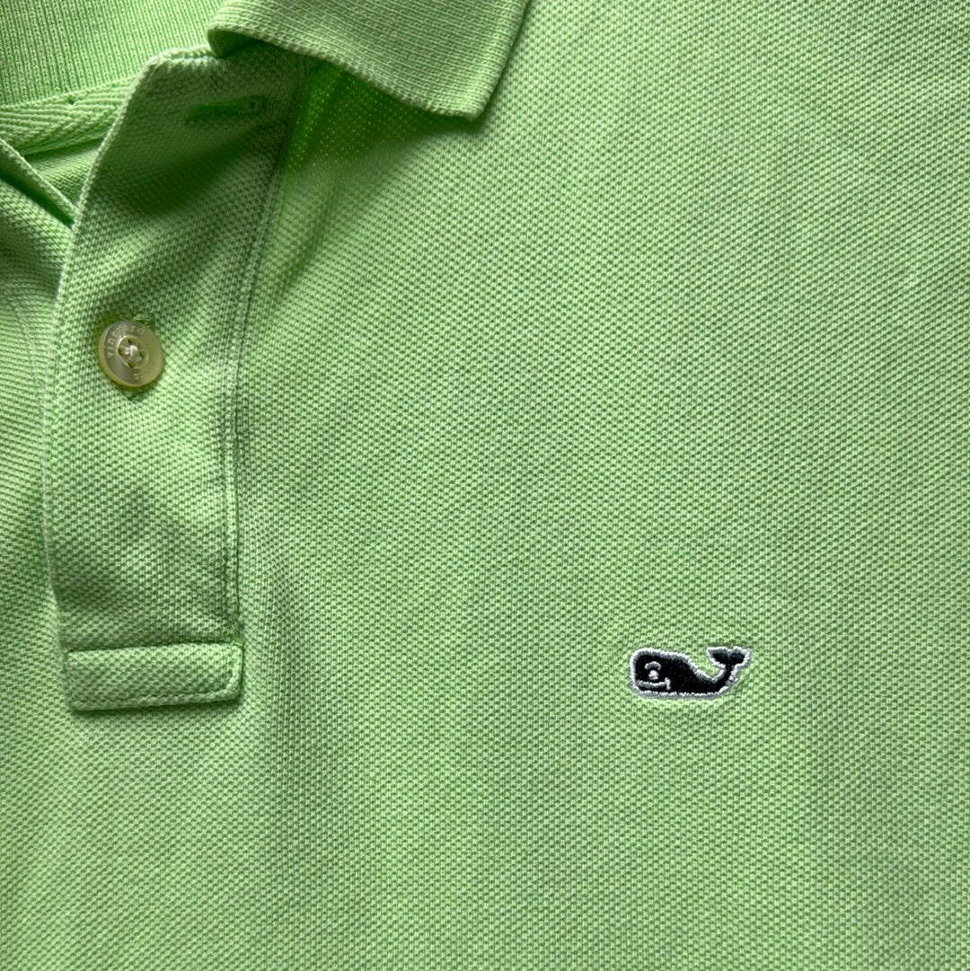 Vineyard Vines Polo, Bright Green Boys Size L in excellent condition — Recycled Lines, Fairfield CT | Premium Sustainable Consignment