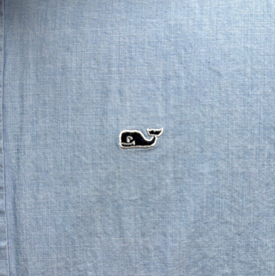 Vineyard Vines Button Down, Light Blue Boys Size M (12/14) in excellent condition — Recycled Lines, Fairfield CT | Premium Sustainable Consignment
