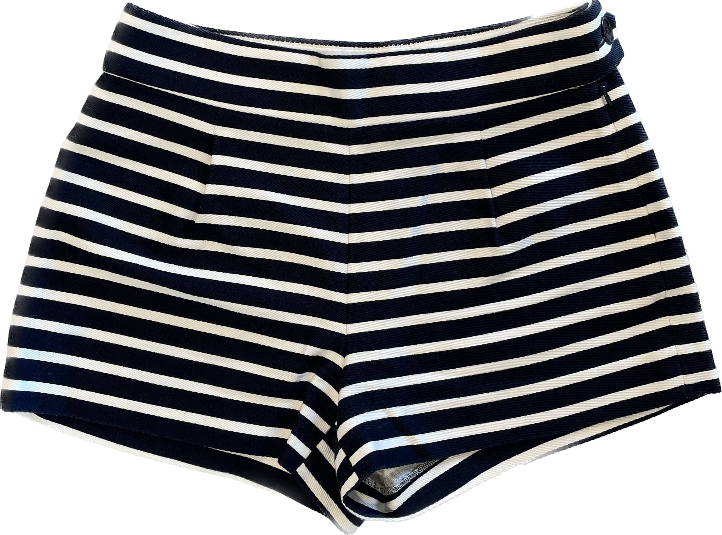 J.Crew Striped Shorts, Navy/White Womens Size 0