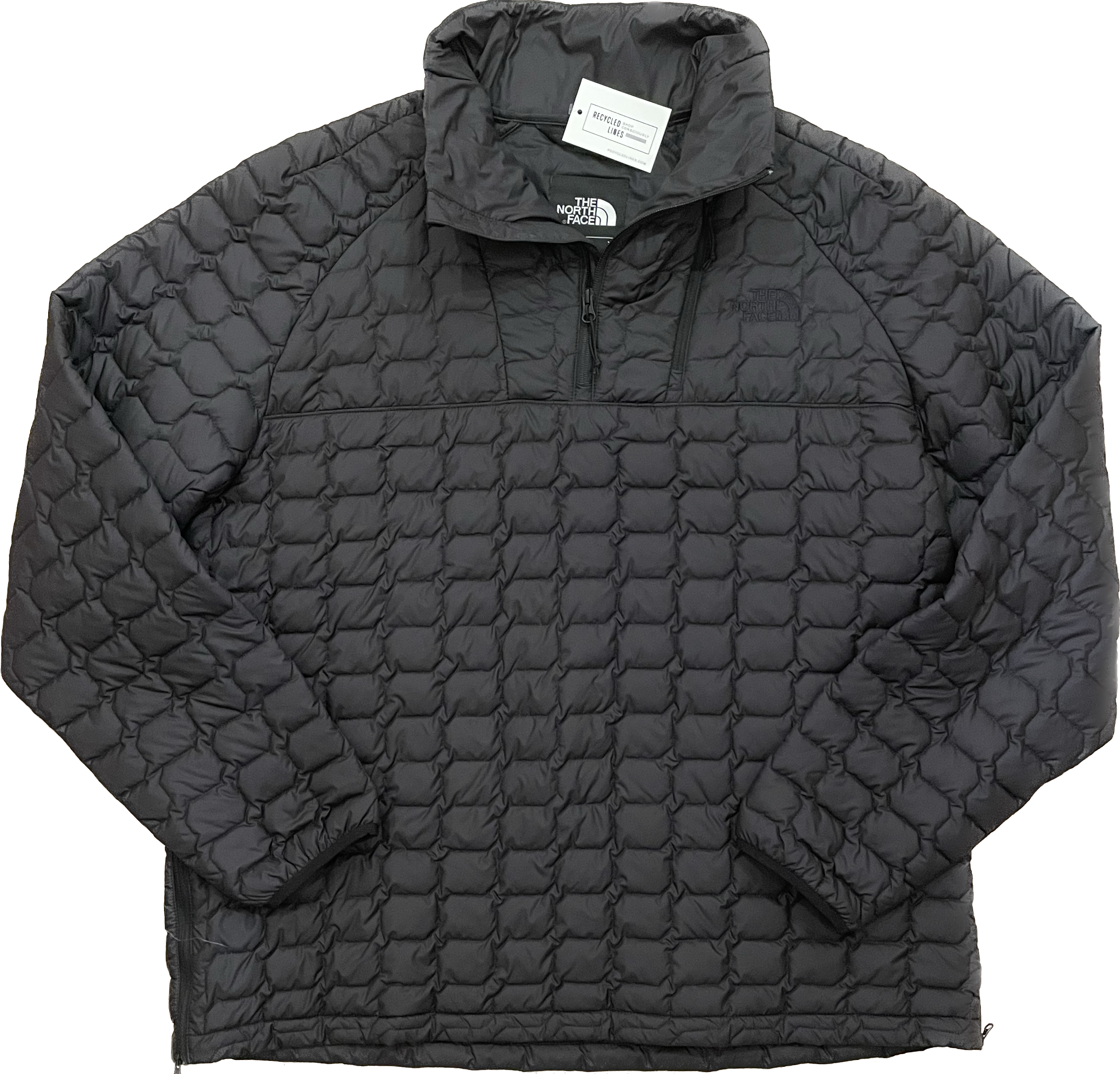 The North Face 1/4 Zip Puffer Jacket, Black Mens Size XXL