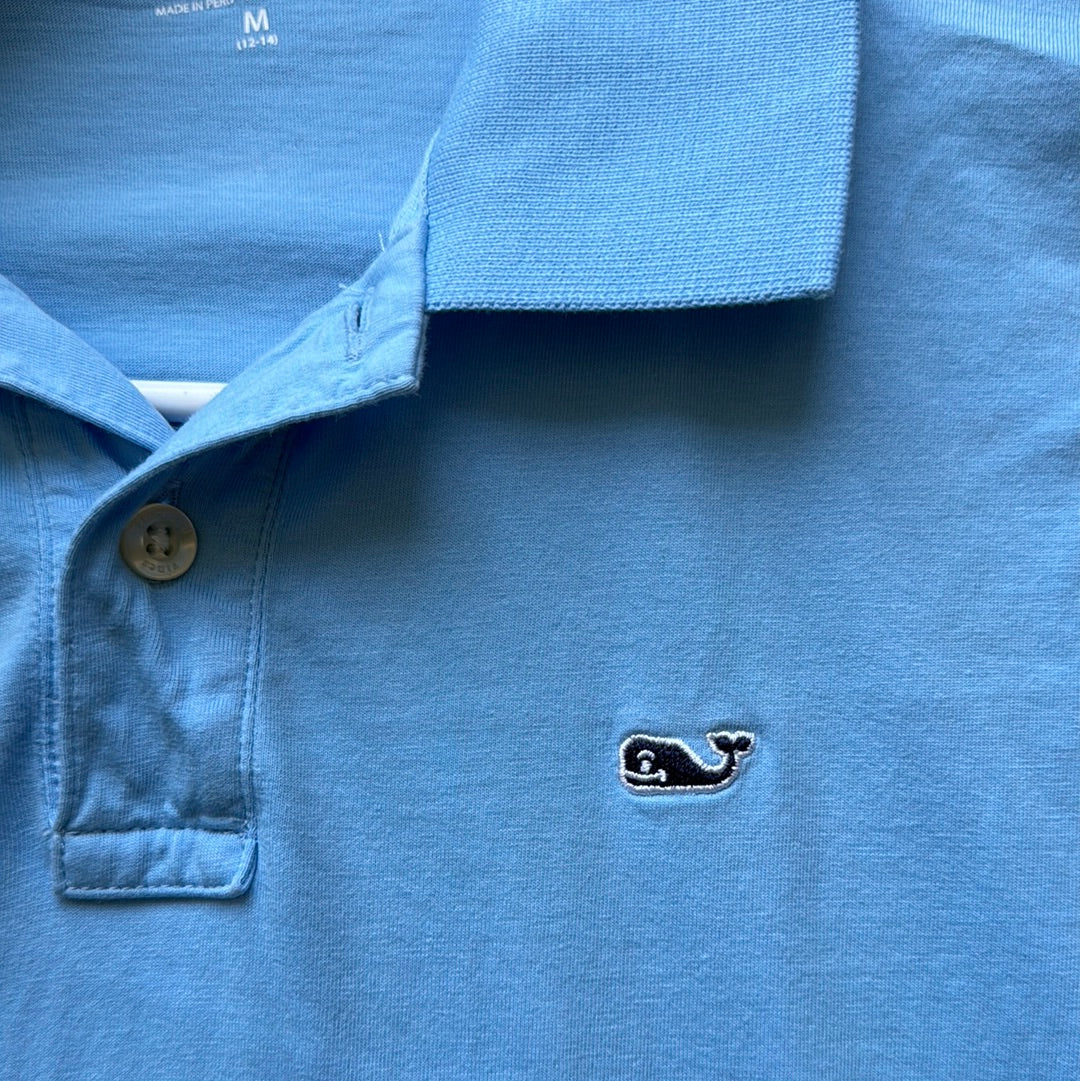 Vineyard Vines Polo Shirt, Light Blue Boys Size M (12/14) in excellent condition — Recycled Lines, Fairfield CT | Premium Sustainable Consignment