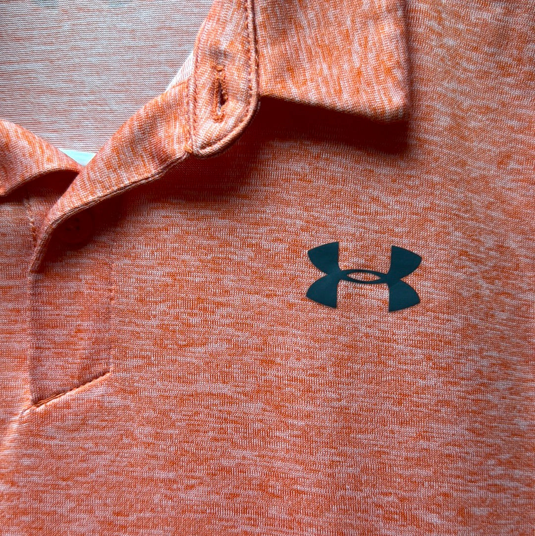 Under Armour Polo, Orange Boys Size XL in excellent condition — Recycled Lines, Fairfield CT | Premium Sustainable Consignment