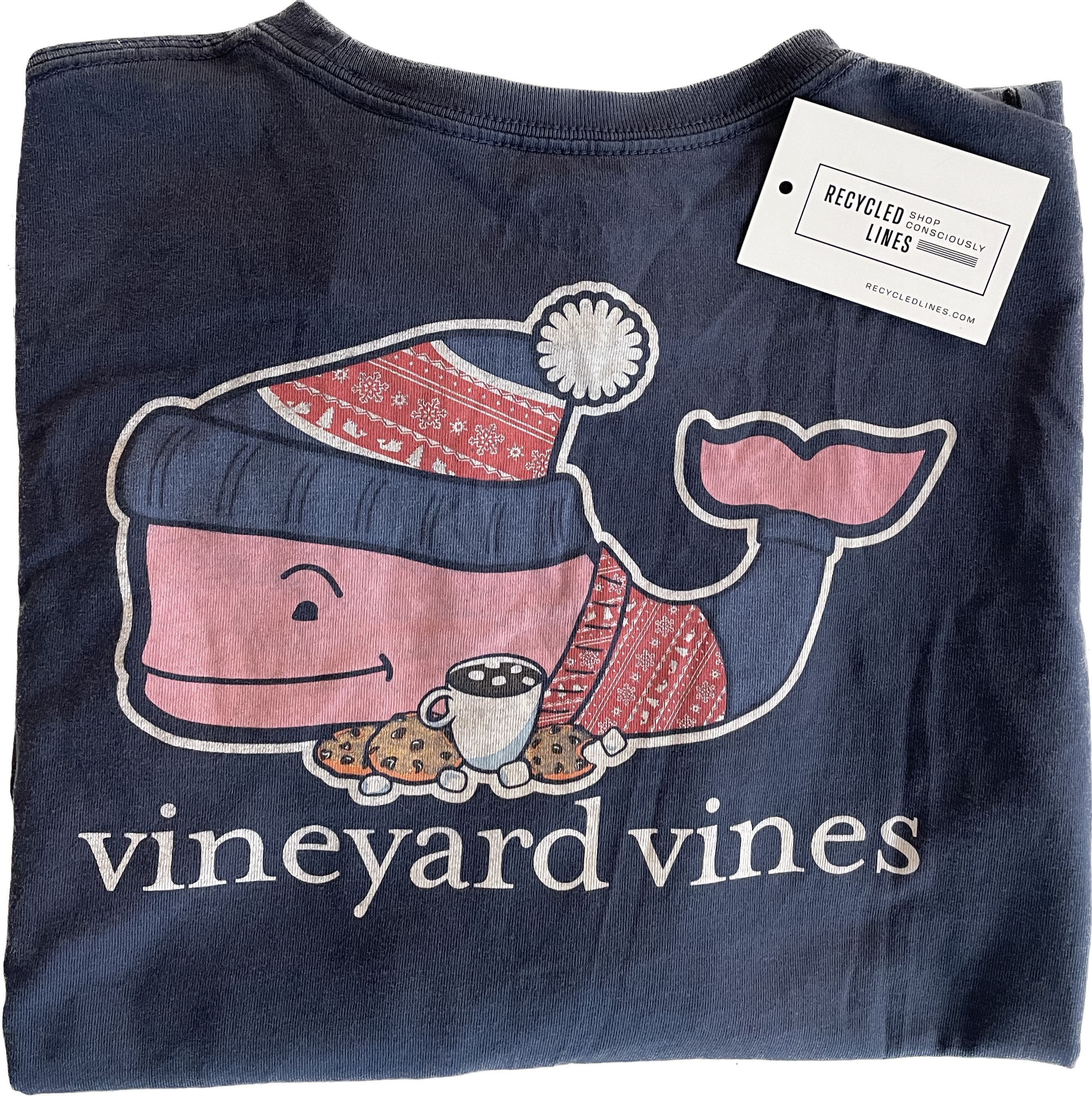 Navy blue sales vineyard vines shirt