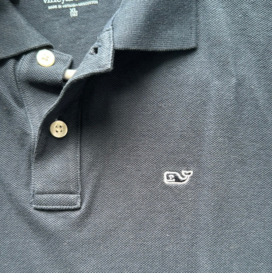 Vineyard Vines Polo, Navy Boys Size XL (18) in excellent condition — Recycled Lines, Fairfield CT | Premium Sustainable Consignment