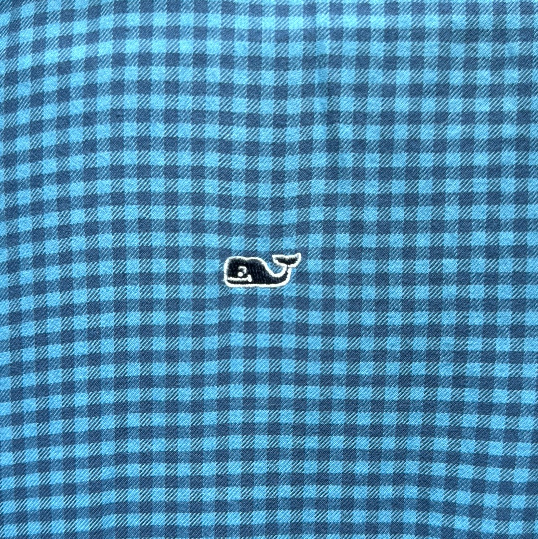 Vineyard Vines NWT Long Sleeve Button Down, Blue/Navy Boys Size M (12/14)