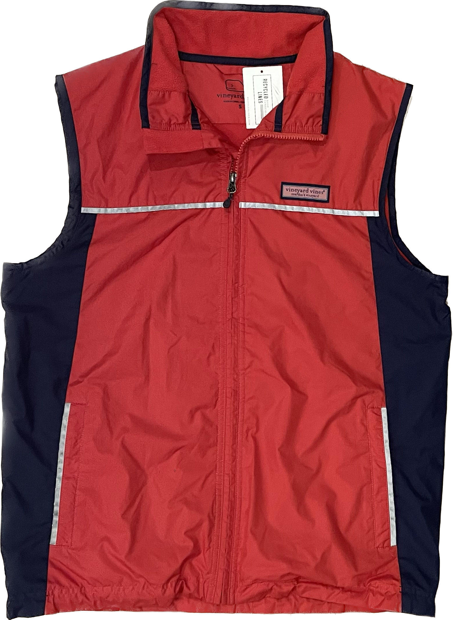 Vineyard Vines Vest, Red Mens Size S