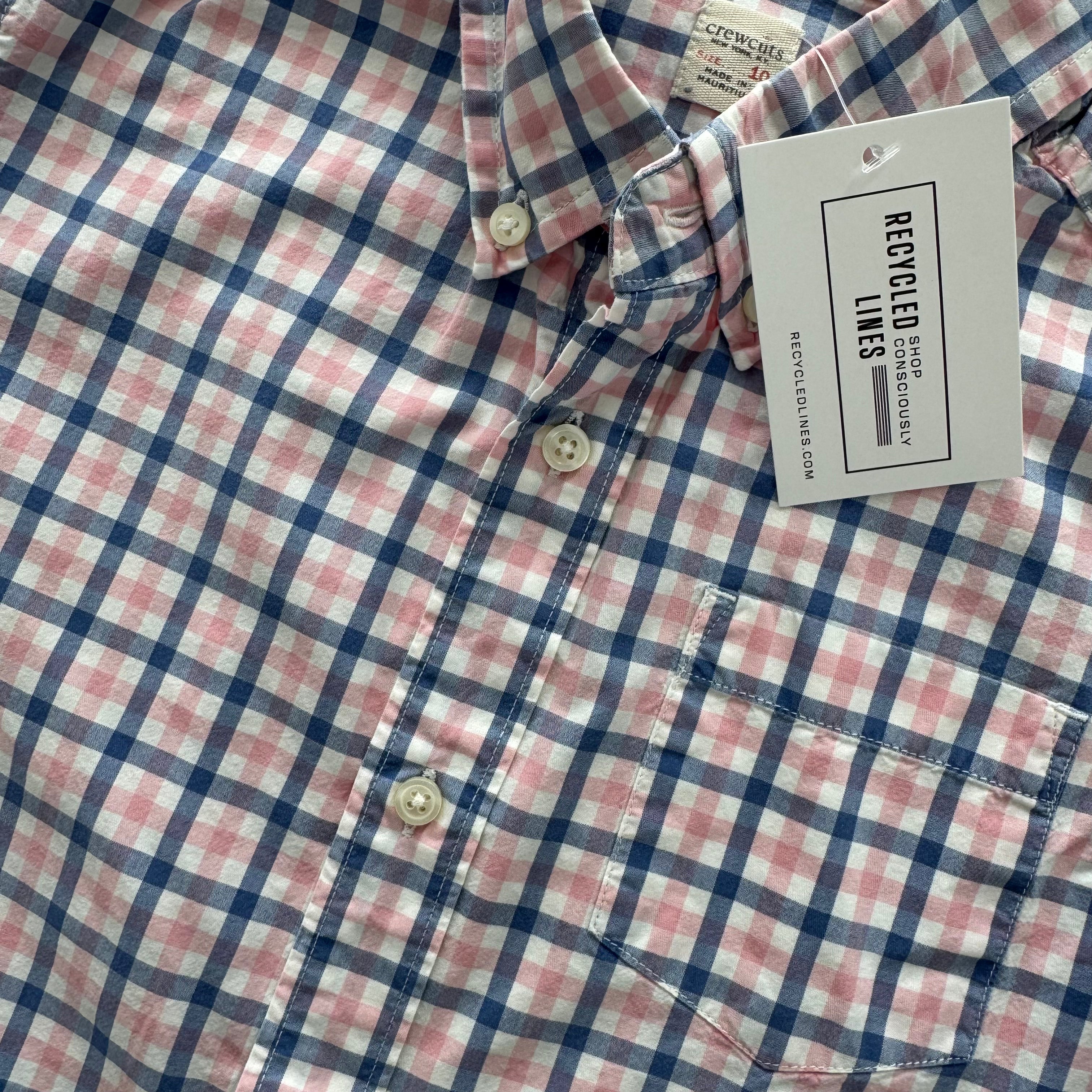 Crewcuts Button Down, Pink/Blue Boys Size 10