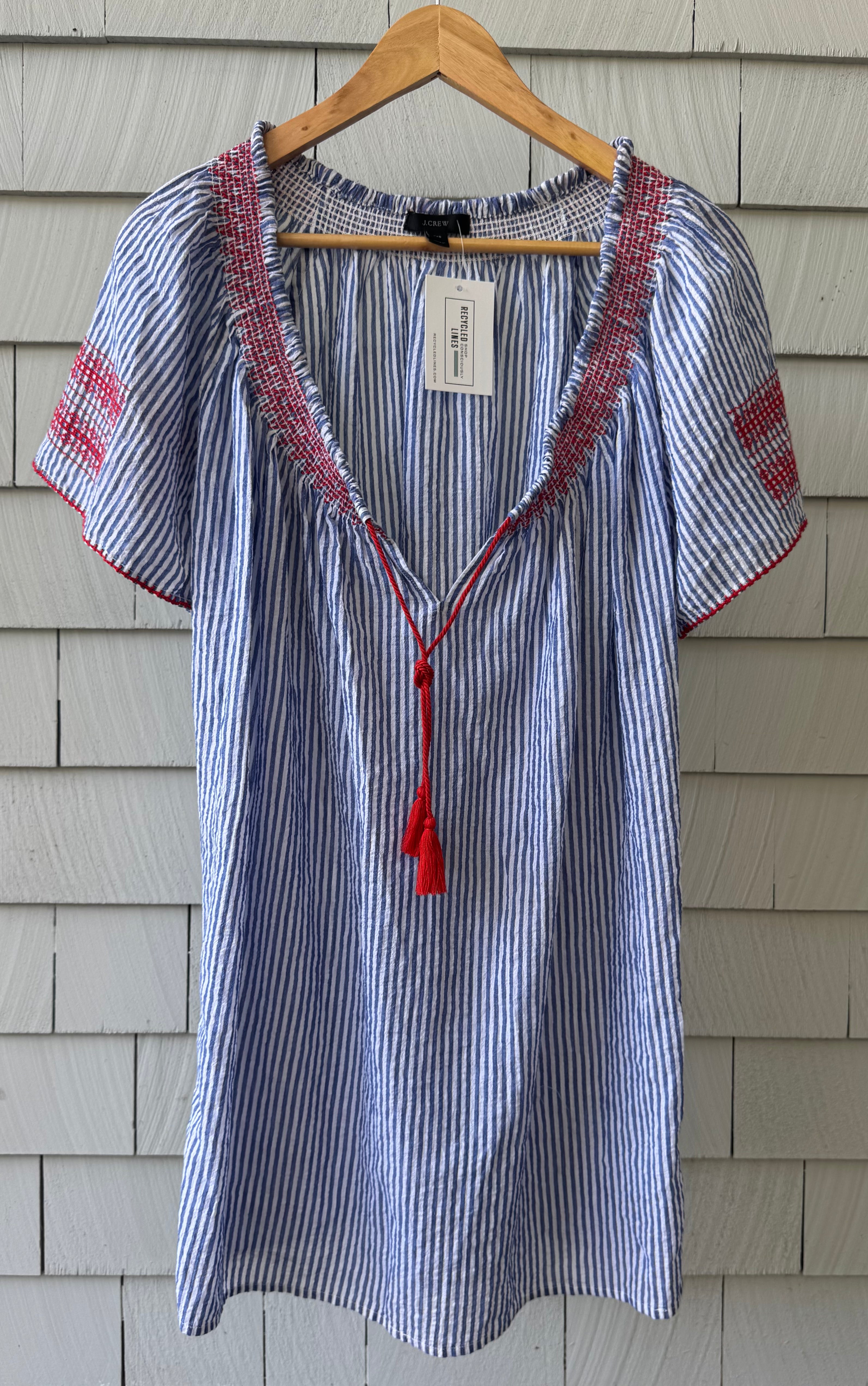 J.Crew Striped Coverup, RWB Womens Size XXS