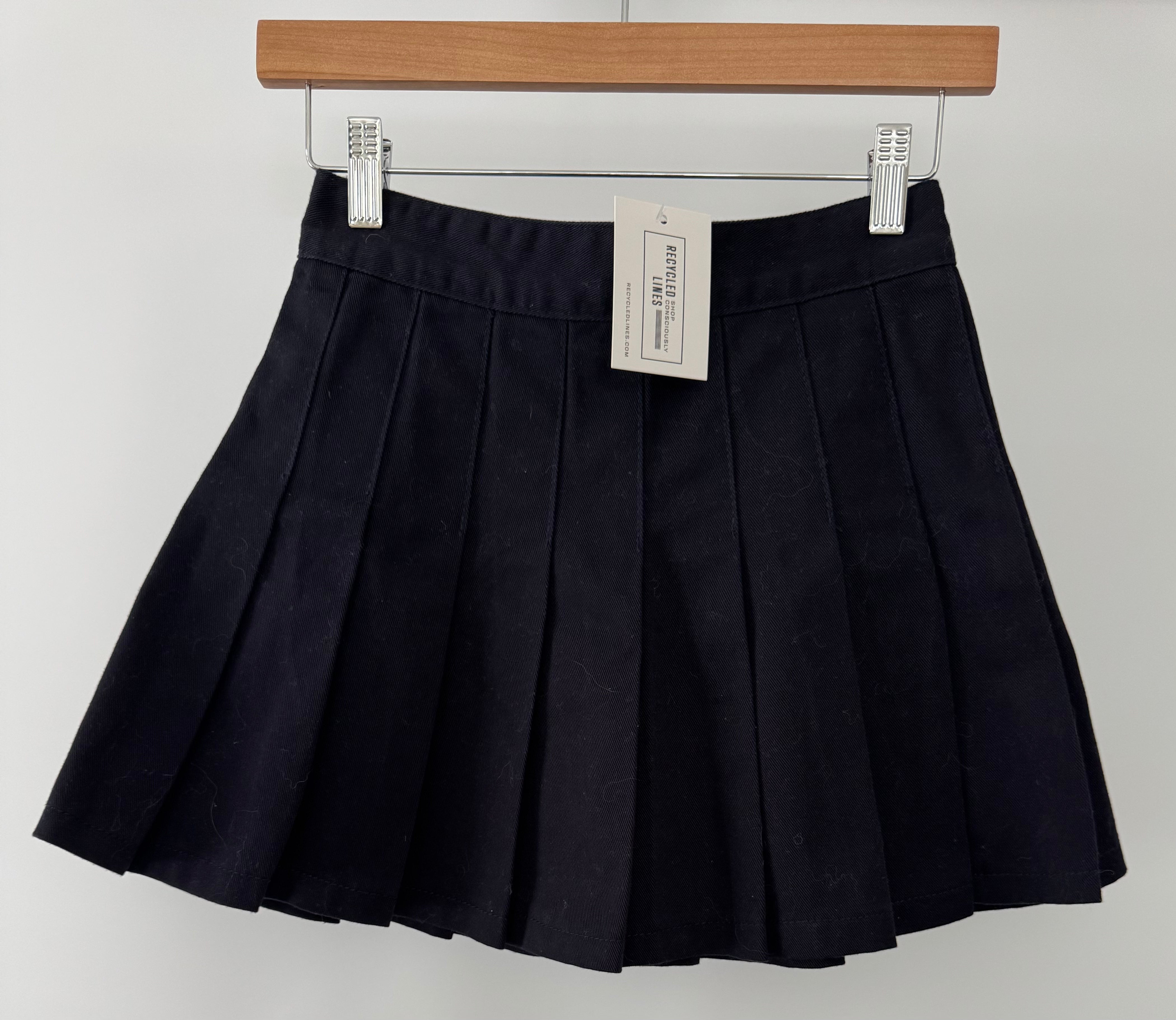 J. Galt Pleated Skirt, Black Womens Size S