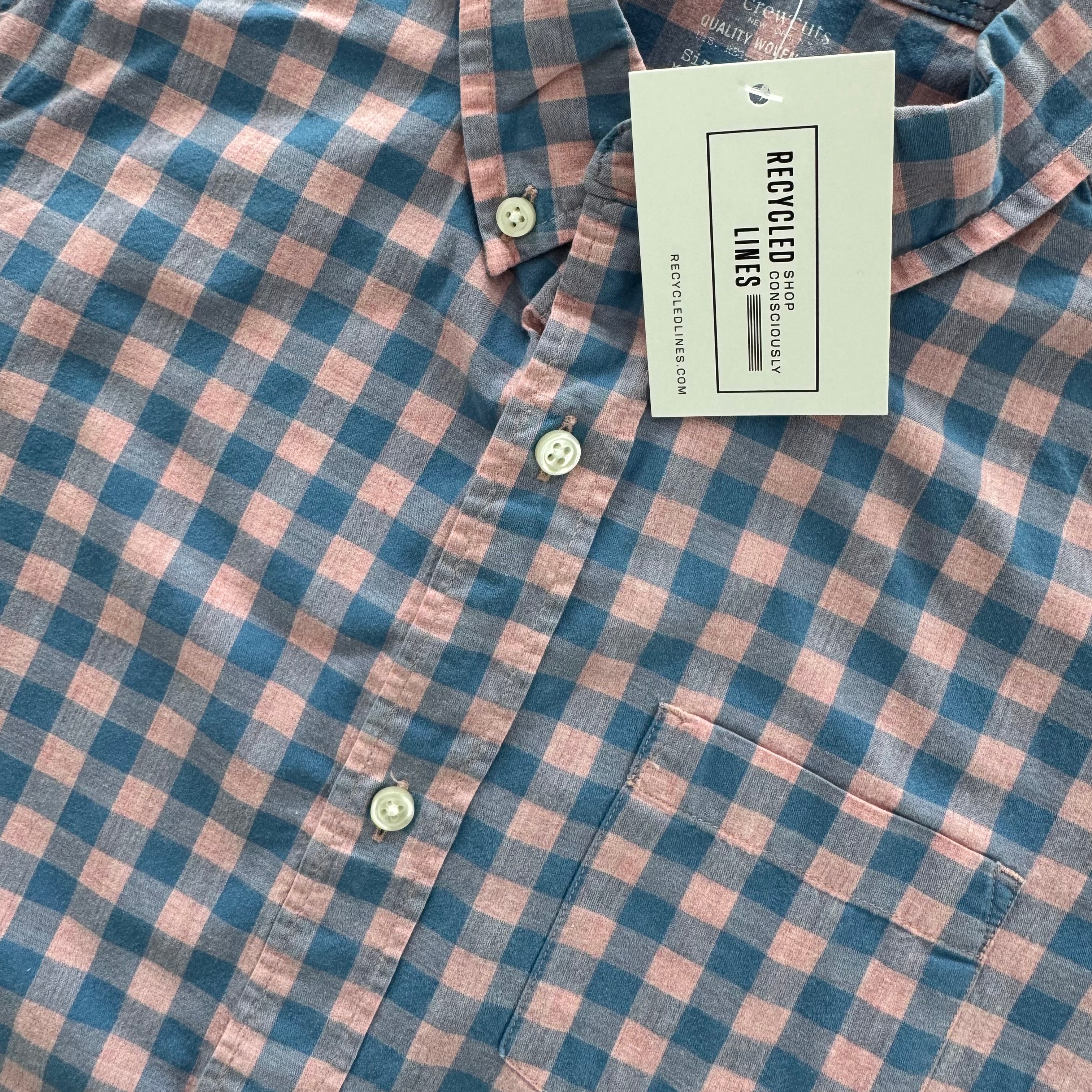 Crewcuts Button Down, Pink/Blue Boys Size 12