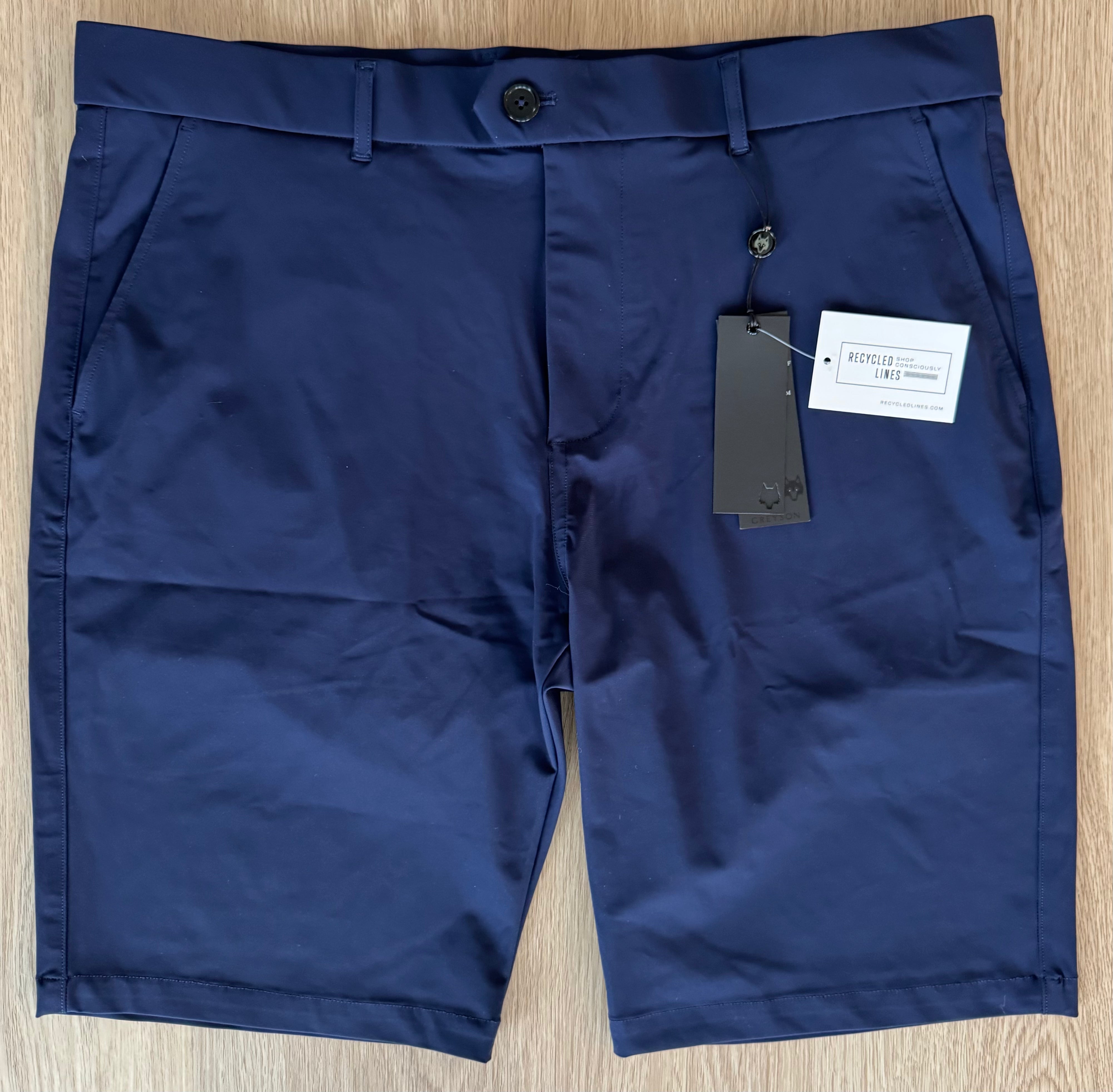 Greyson NWT Montauk Performance Shorts, Navy Mens Size 36