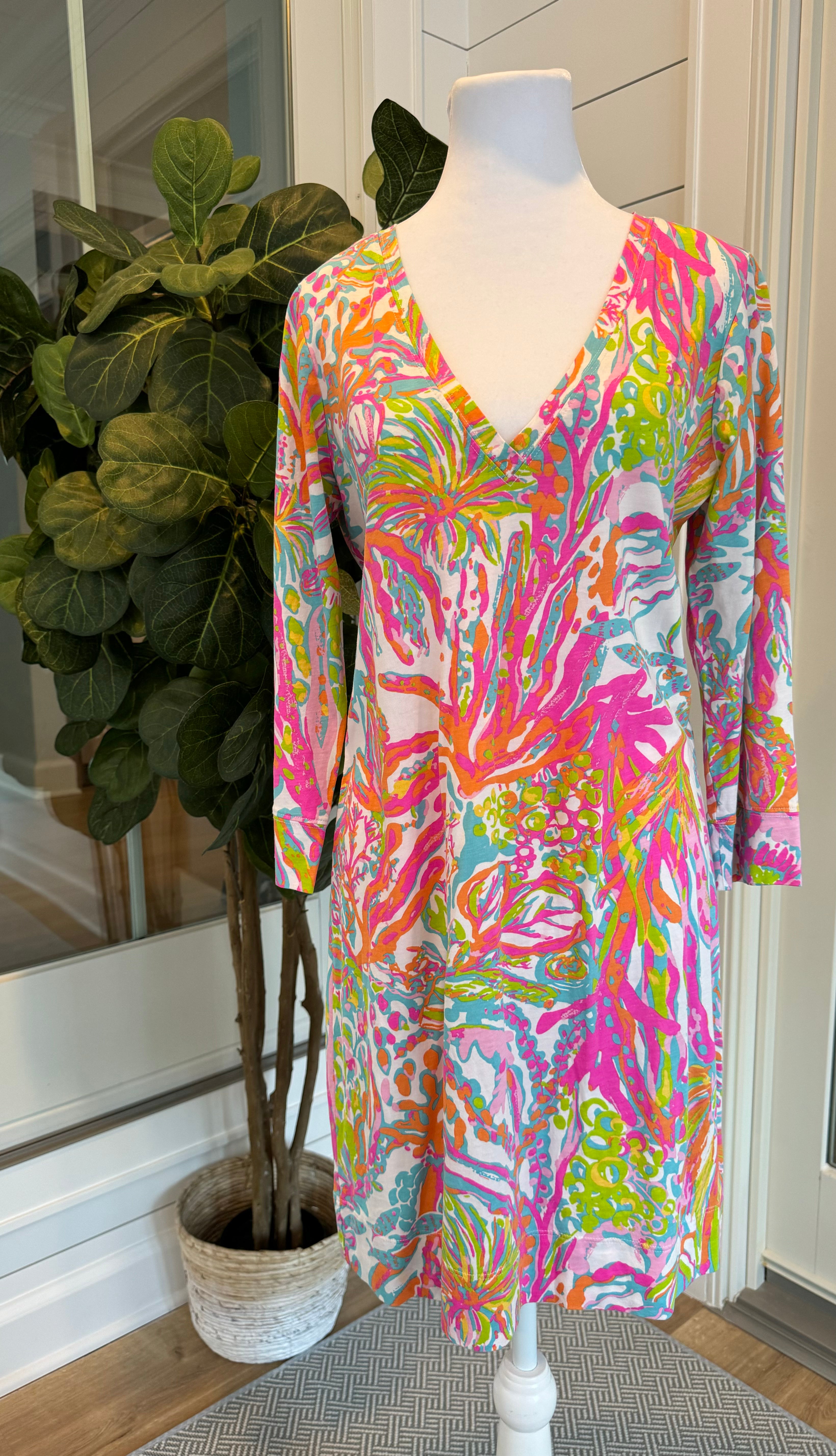 Lilly Pulitzer Dress, Multi Color Womens Size L