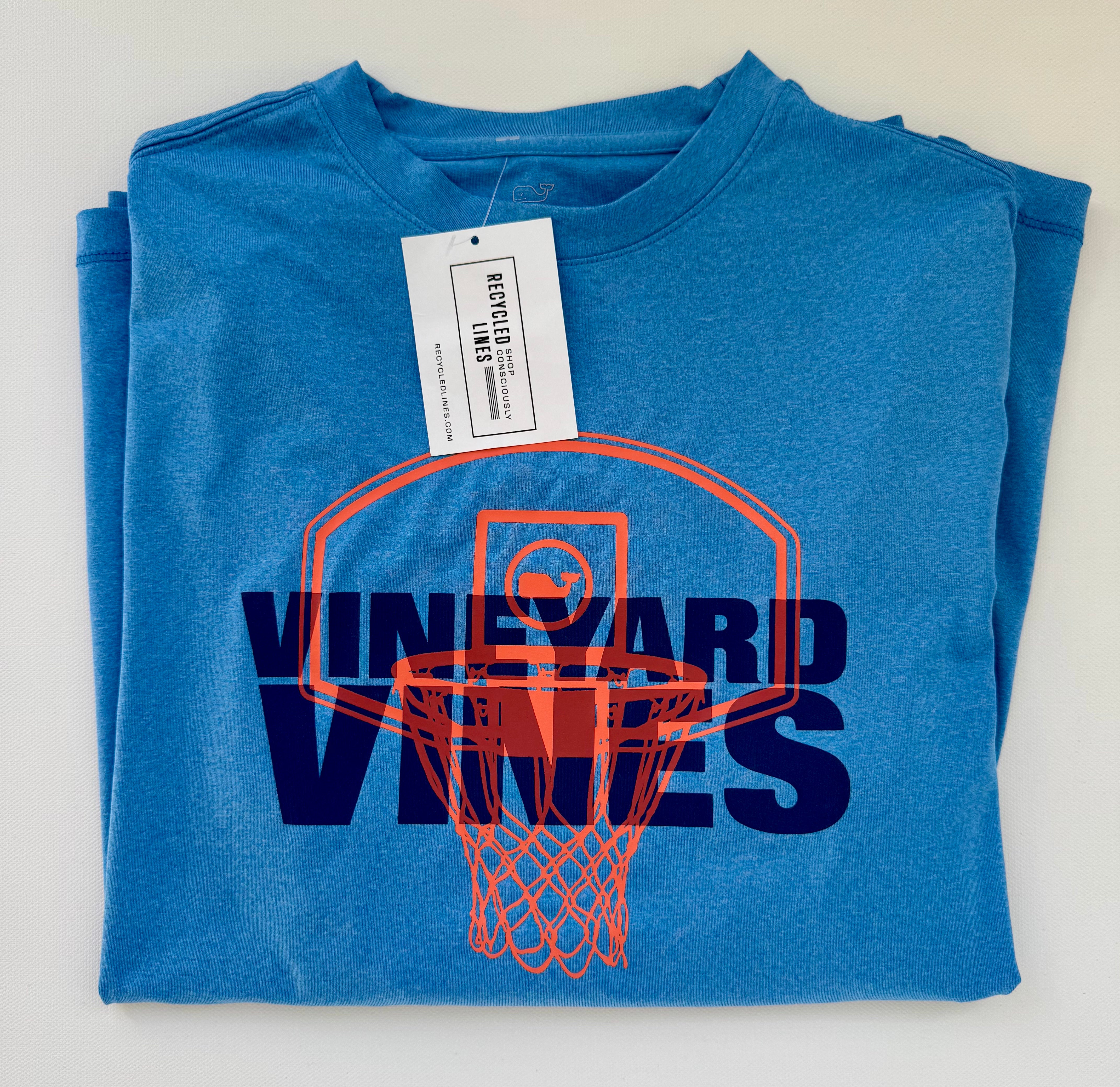 Vineyard Vines Long Sleeve Tee, Blue Boys Size L in excellent condition — Recycled Lines, Fairfield CT | Premium Sustainable Consignment