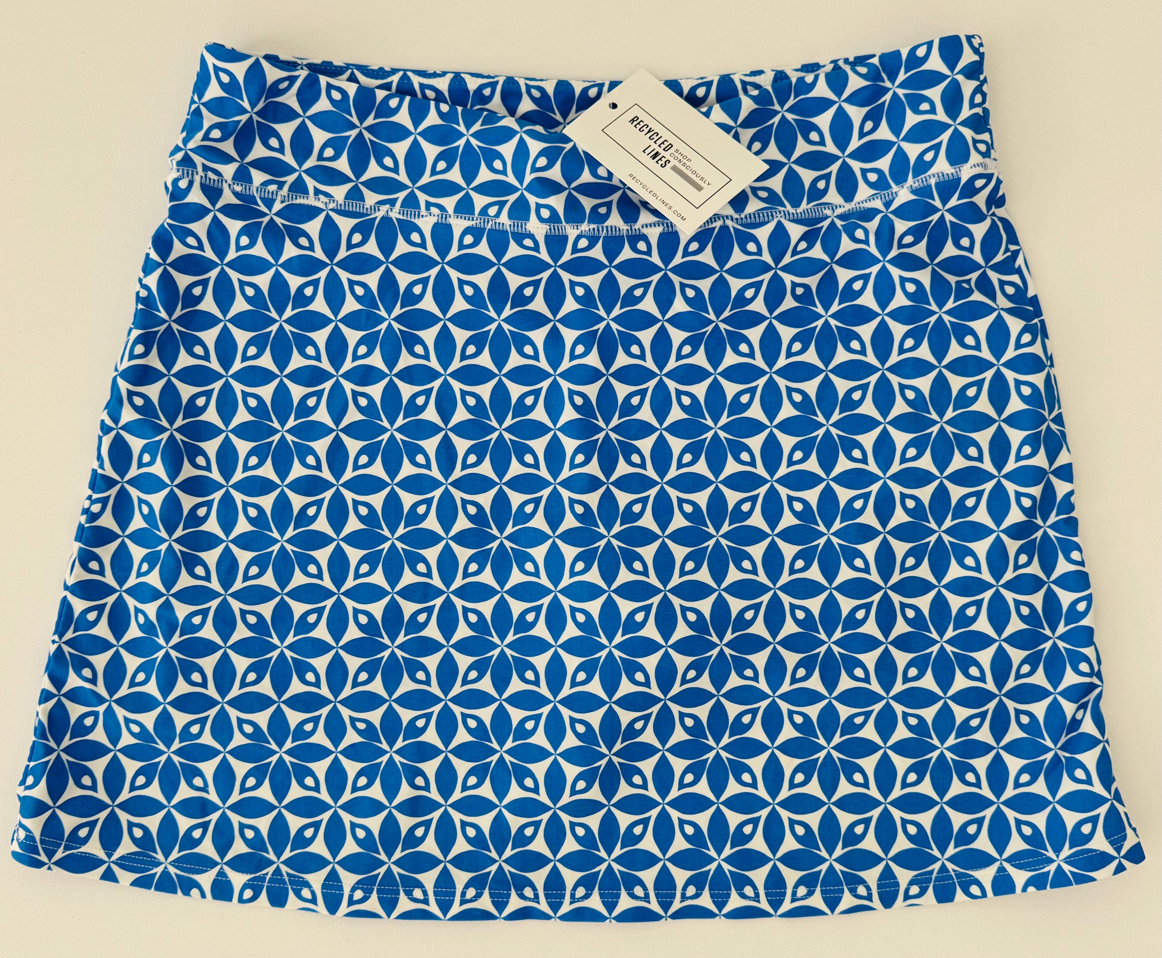 Southwind Apparel Performance Skort, Blue/White Womens Size S