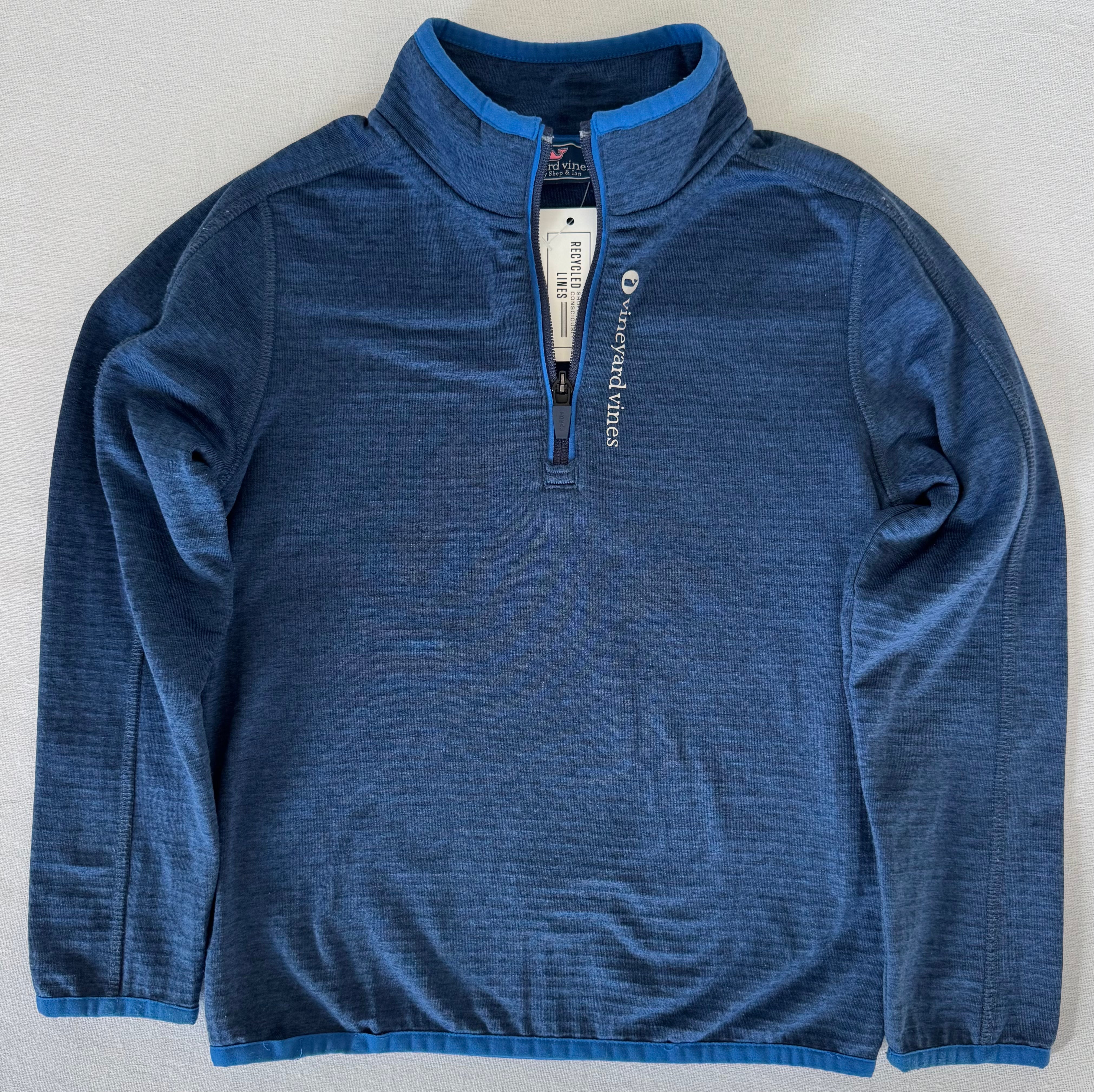 Vineyard Vines 1/4 Zip Pullover, Navy Boys Size 6