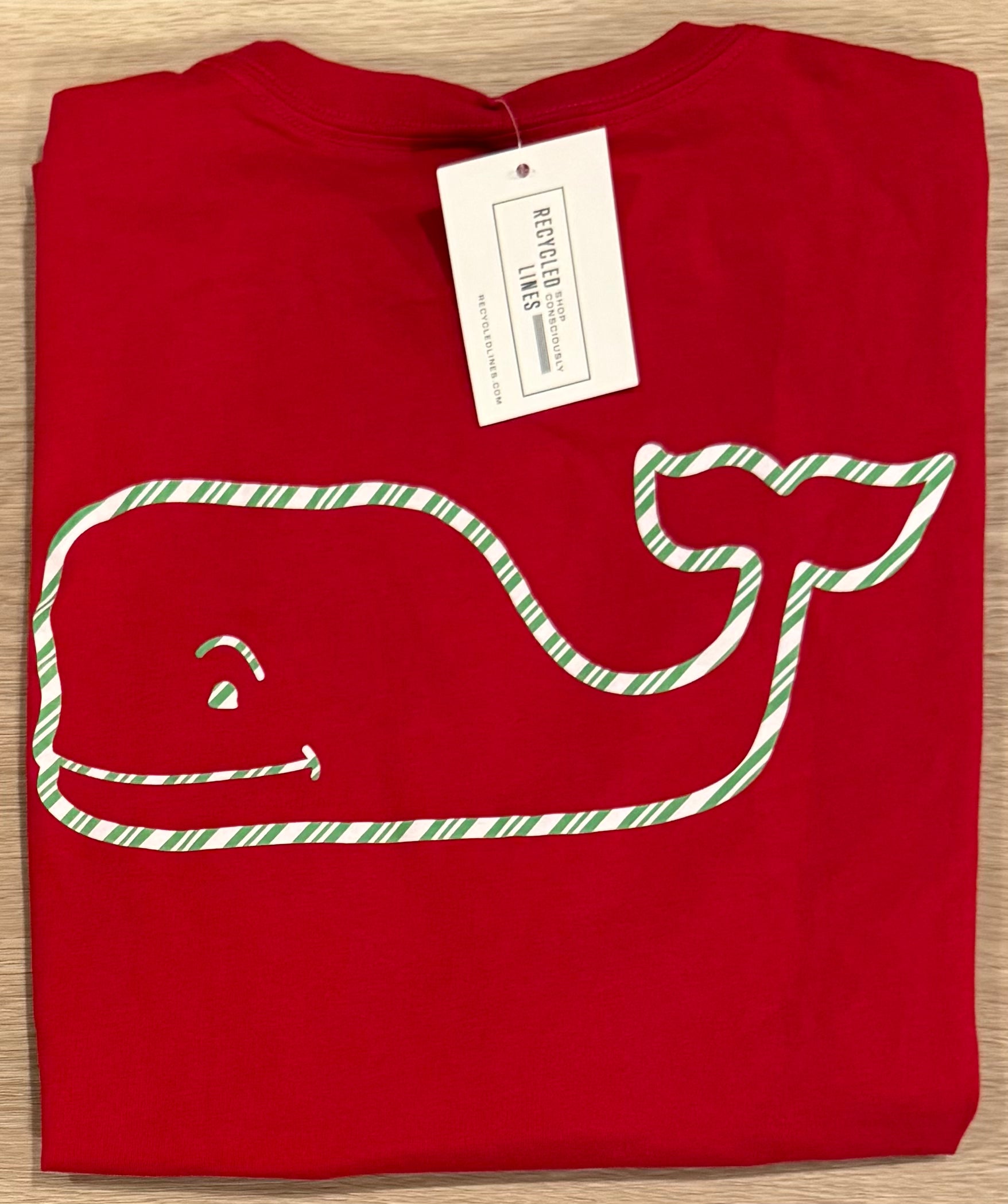 Vineyard Vines NWT Christmas Tee, Red Mens Size XS