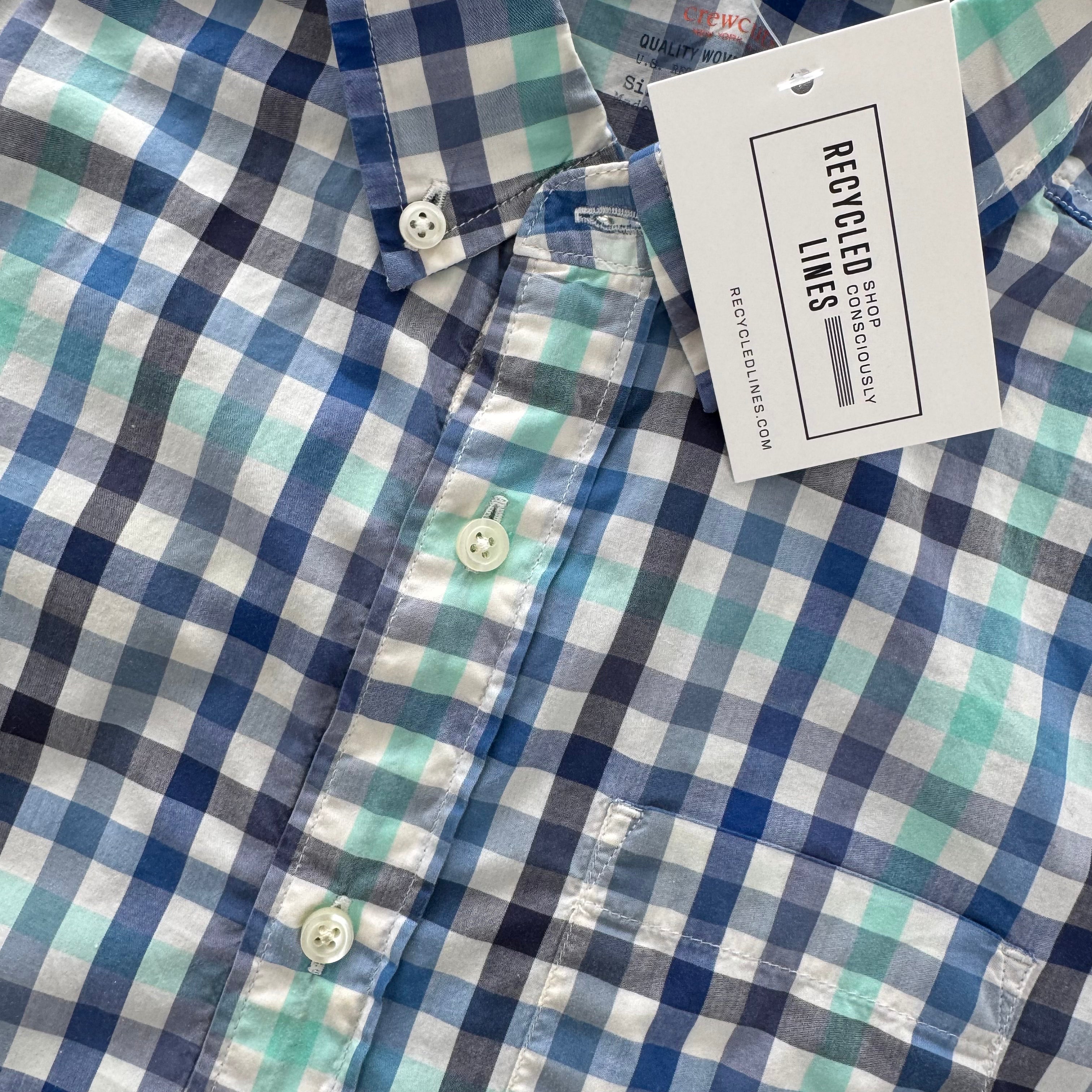 Crewcuts Button Down, Blue/Teal Boys Size 10