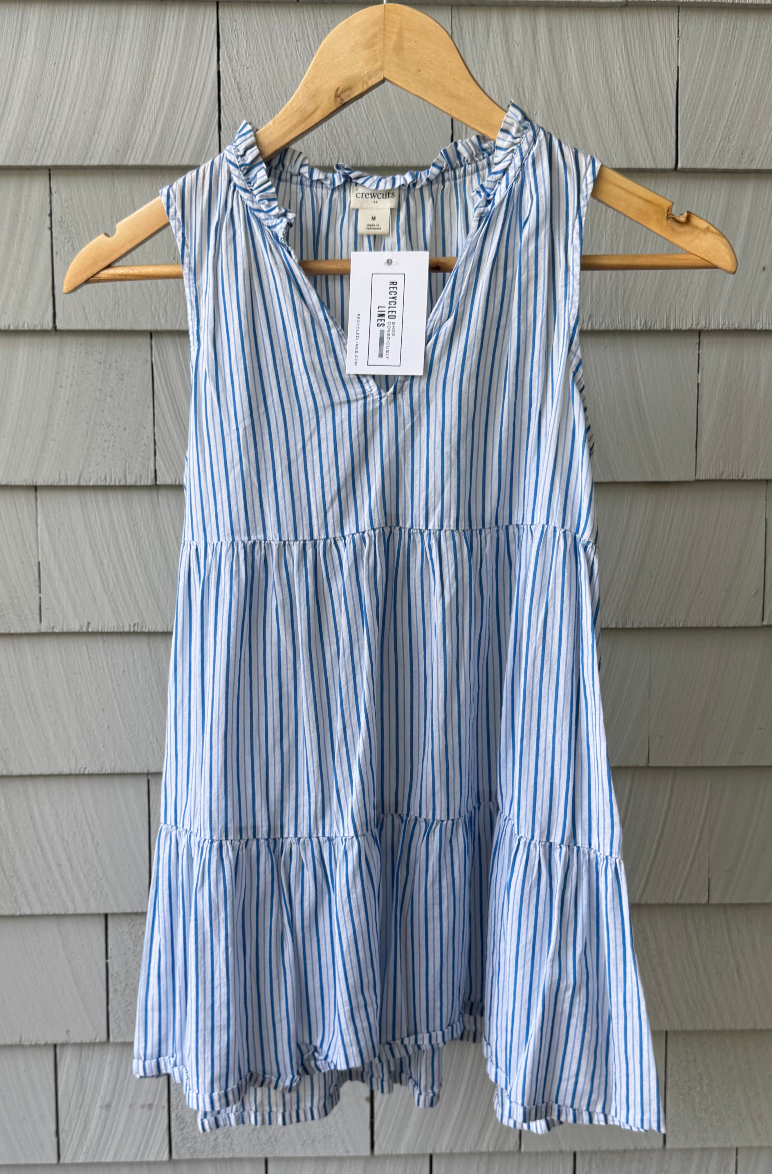 Crewcuts Coverup, Blue/White Girls Size M