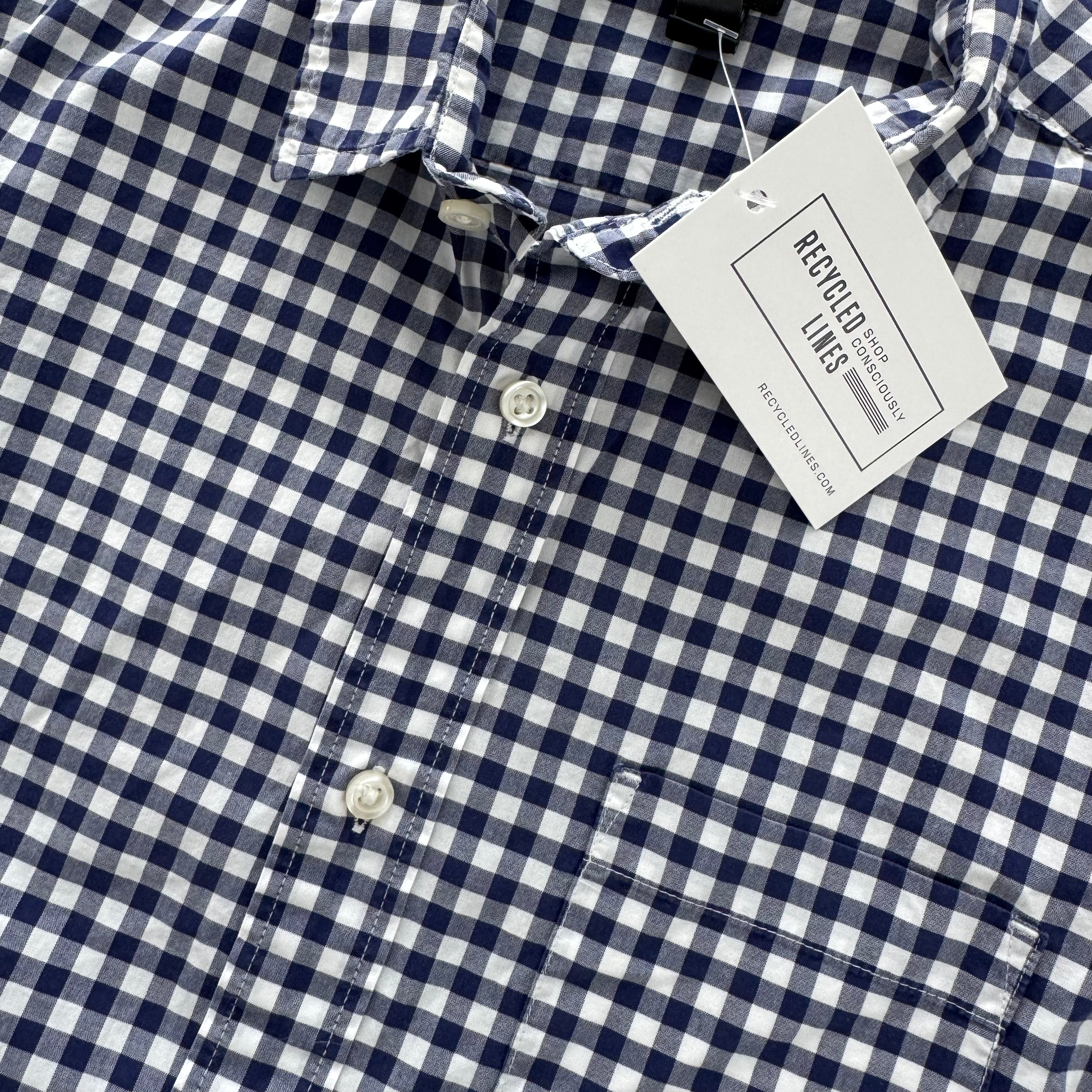 Crewcuts Button Down, Navy/White Boys Size 12