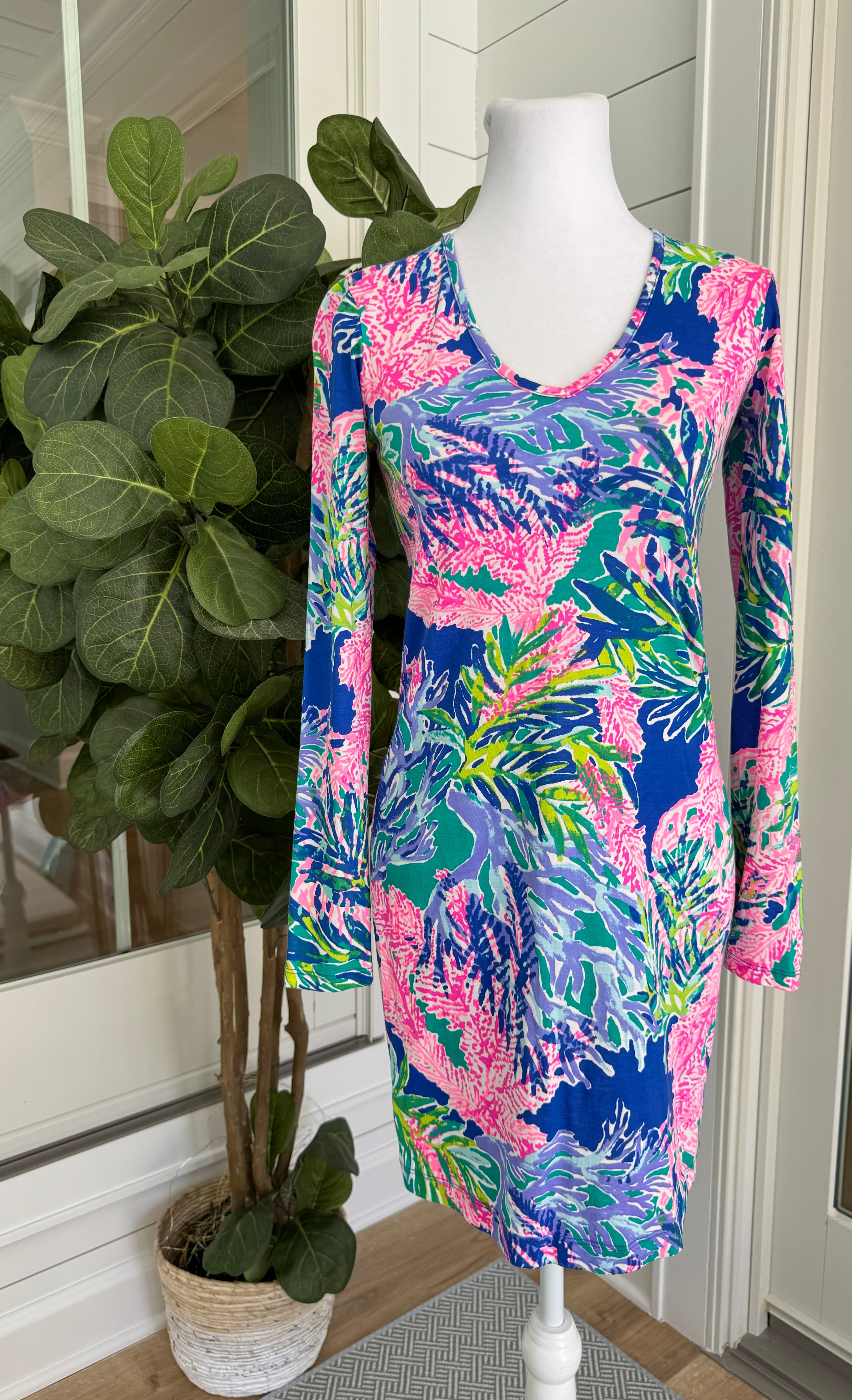 chinese dress ladies Lilly Pulitzer Dress, Multi Womens Size XXS