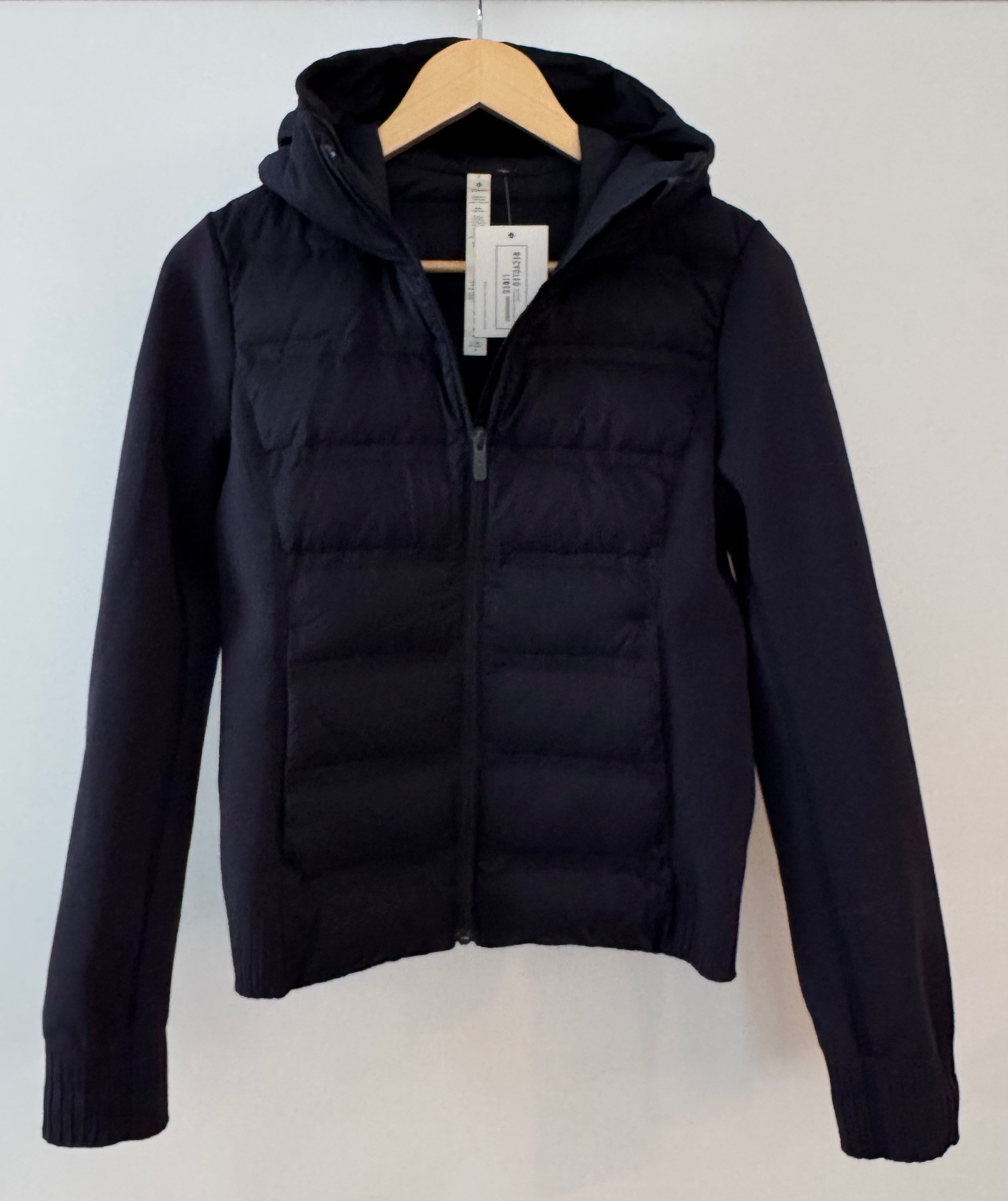 Lululemon Puffer Scuba Full Zip Jacket, Navy Womens Size 6