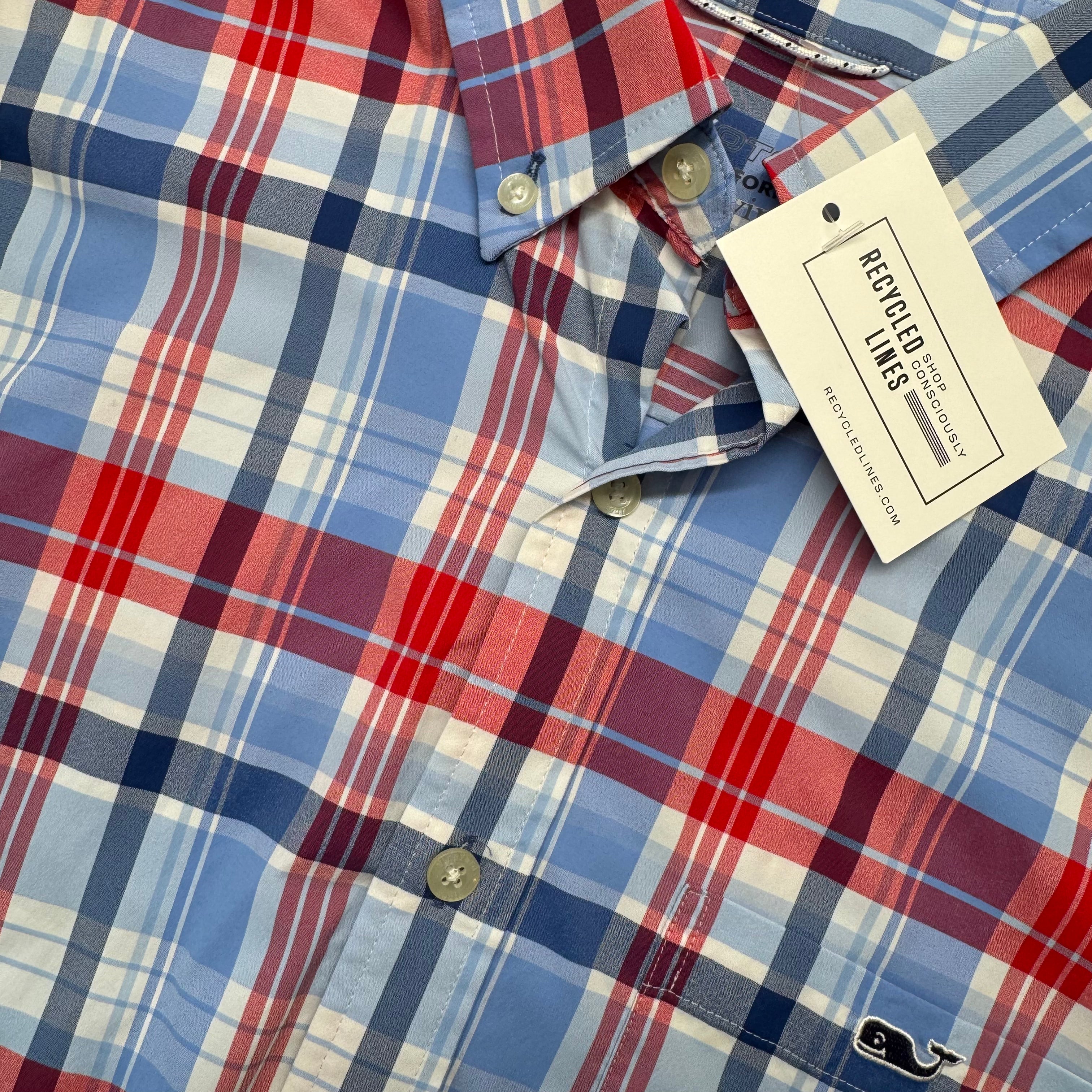 Vineyard Vines Performance Button Down, RWB Mens Size XS — Recycled Lines Premium Consignment