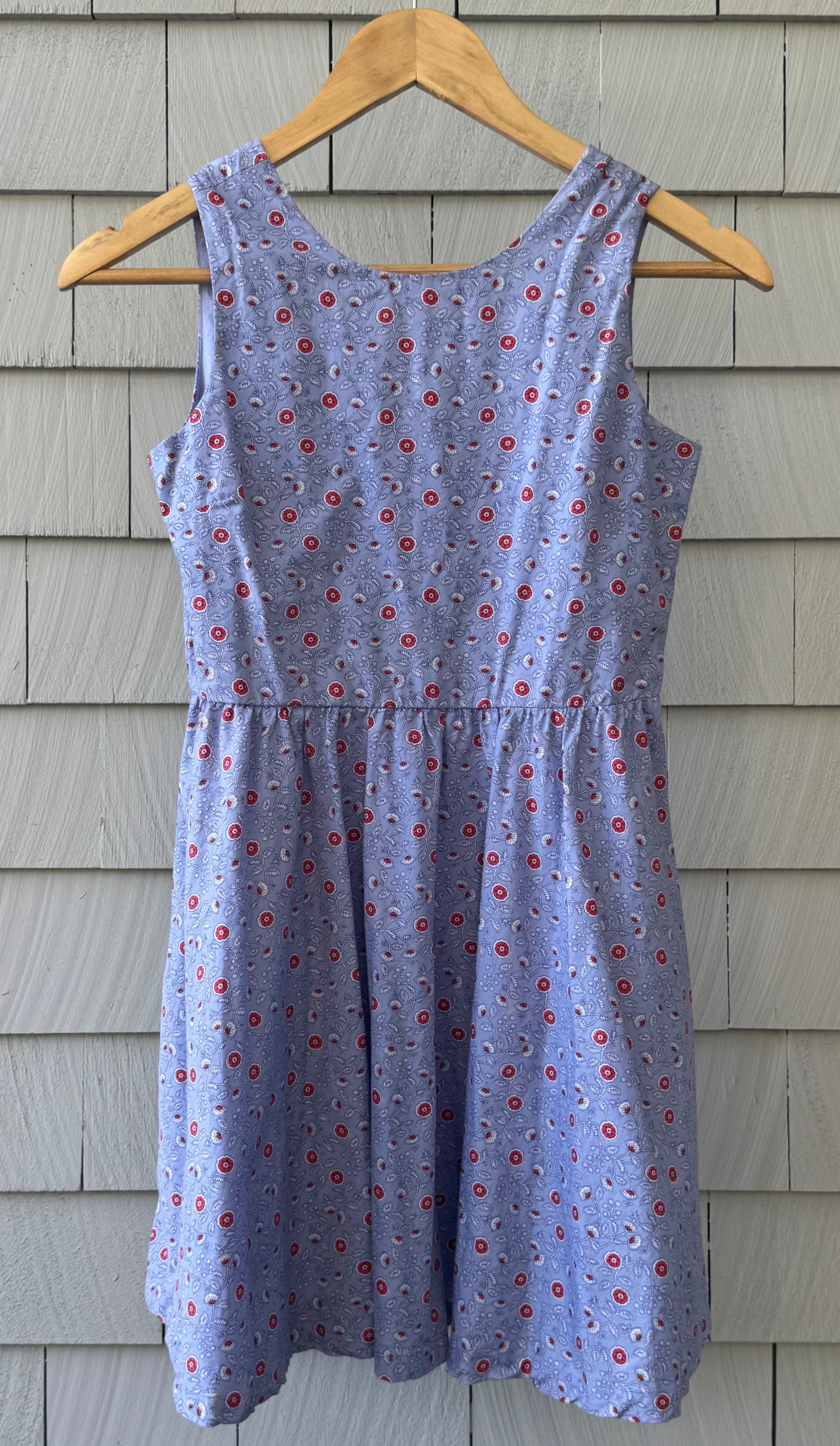 Tea Floral Sundress, Blue/Red Girls Size 12