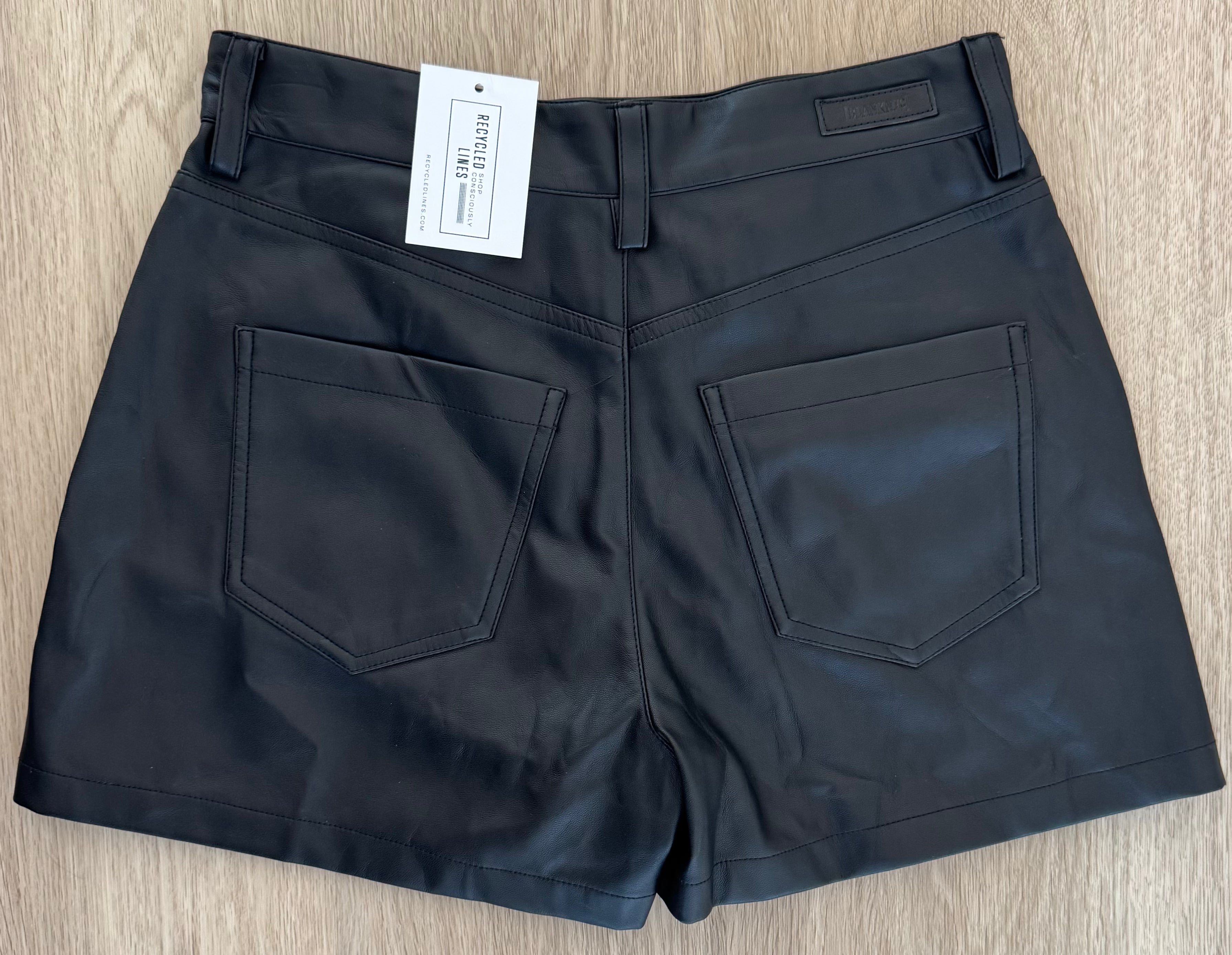 BlankNYC Faux Leather Skort, Black Womens Size 26